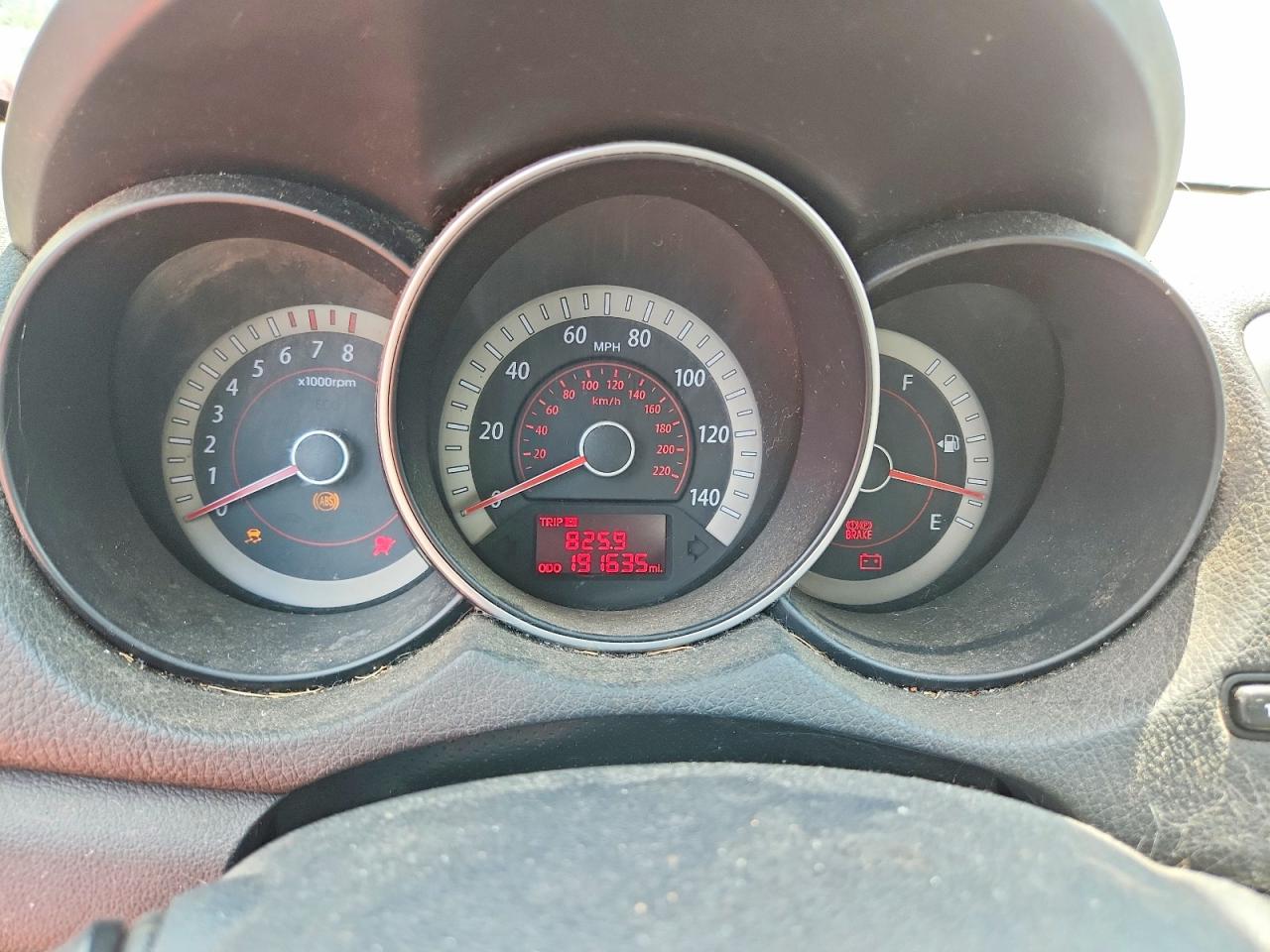2011 Kia Forte Ex Burgundy vin: KNAFU4A22B5376580