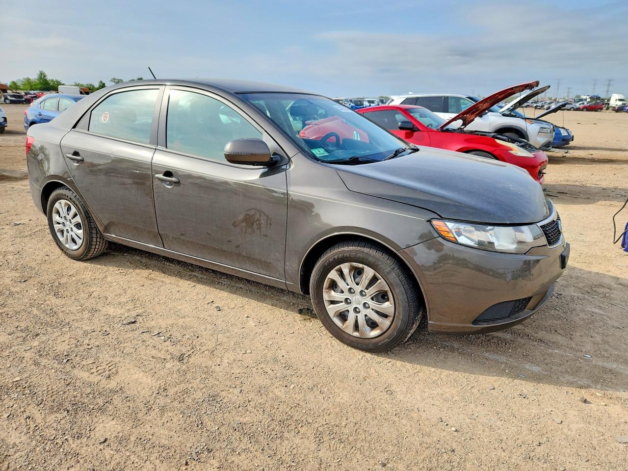 2011 Kia Forte Ex Gray vin: KNAFU4A22B5406600