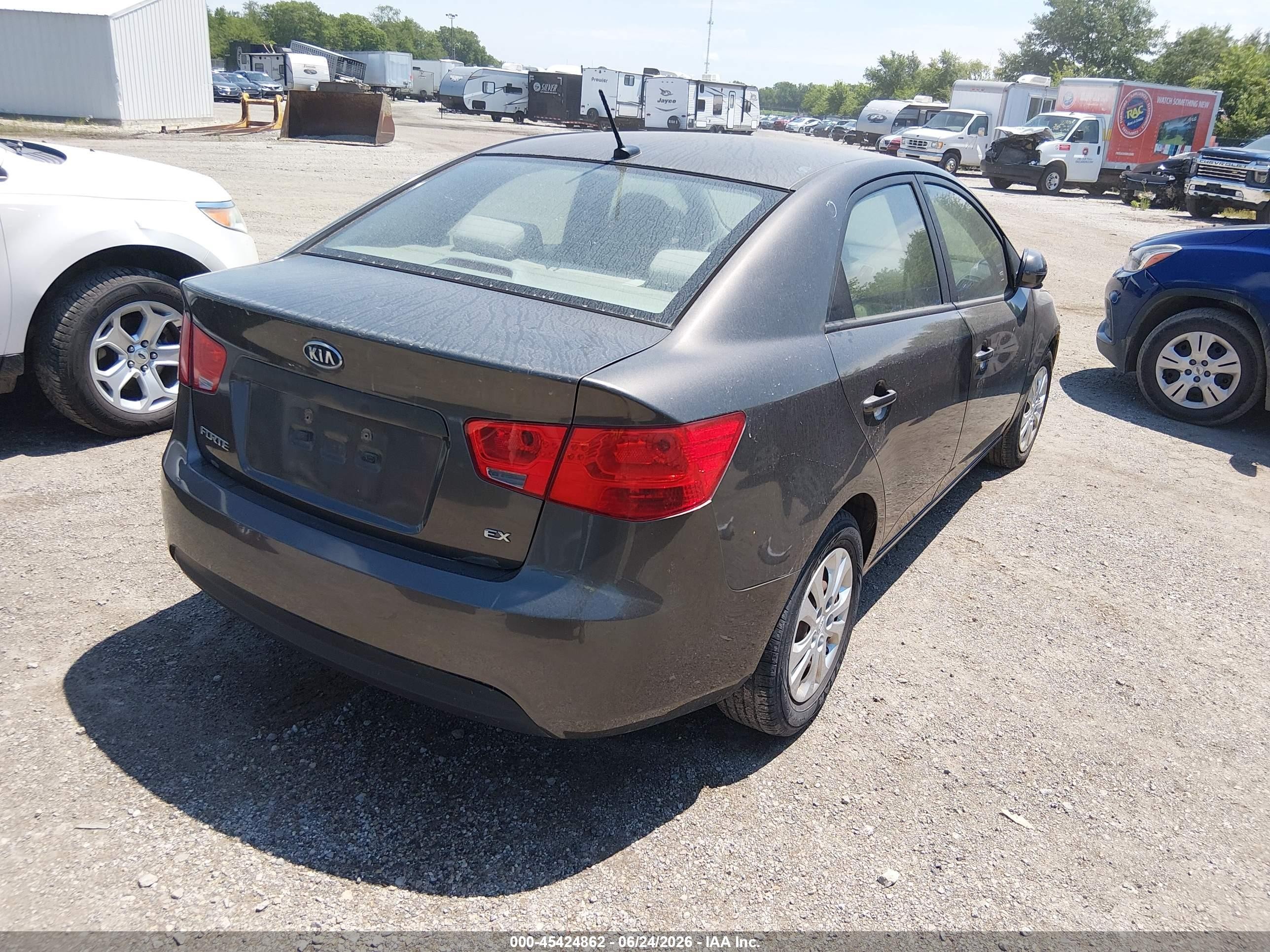 2011 Kia Forte Ex Черный vin: KNAFU4A22B5438205