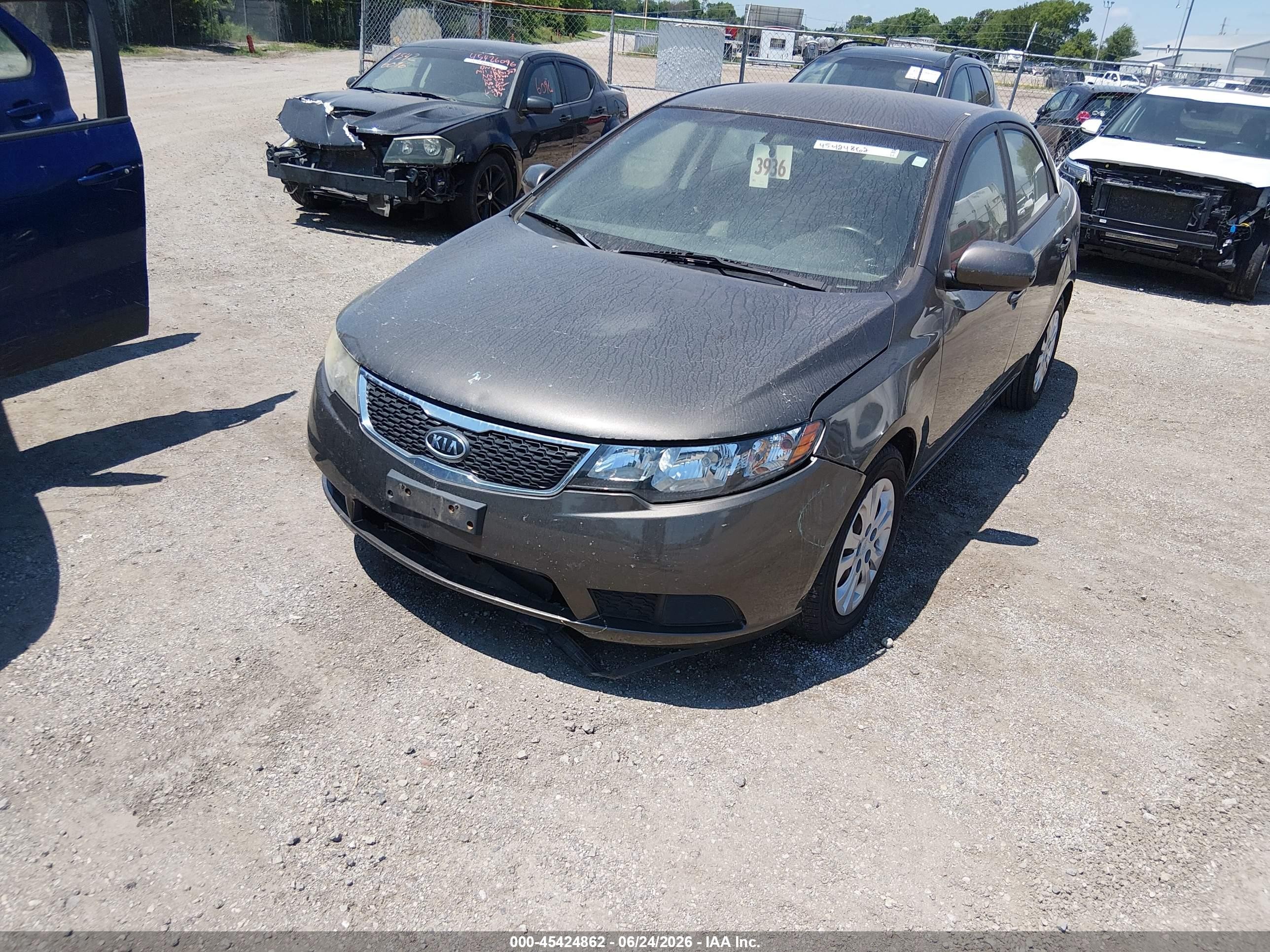 2011 Kia Forte Ex Черный vin: KNAFU4A22B5438205