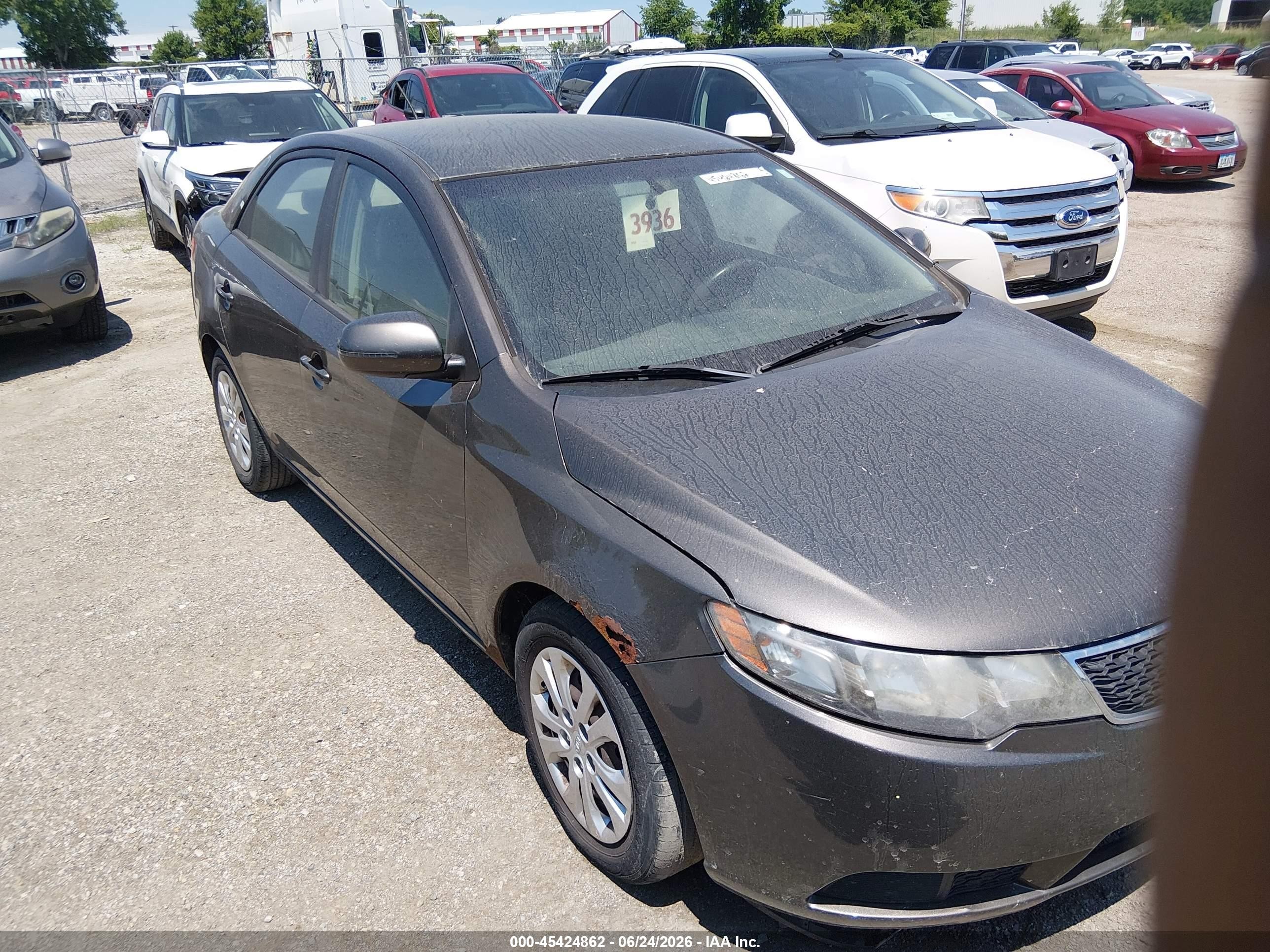 2011 Kia Forte Ex Черный vin: KNAFU4A22B5438205