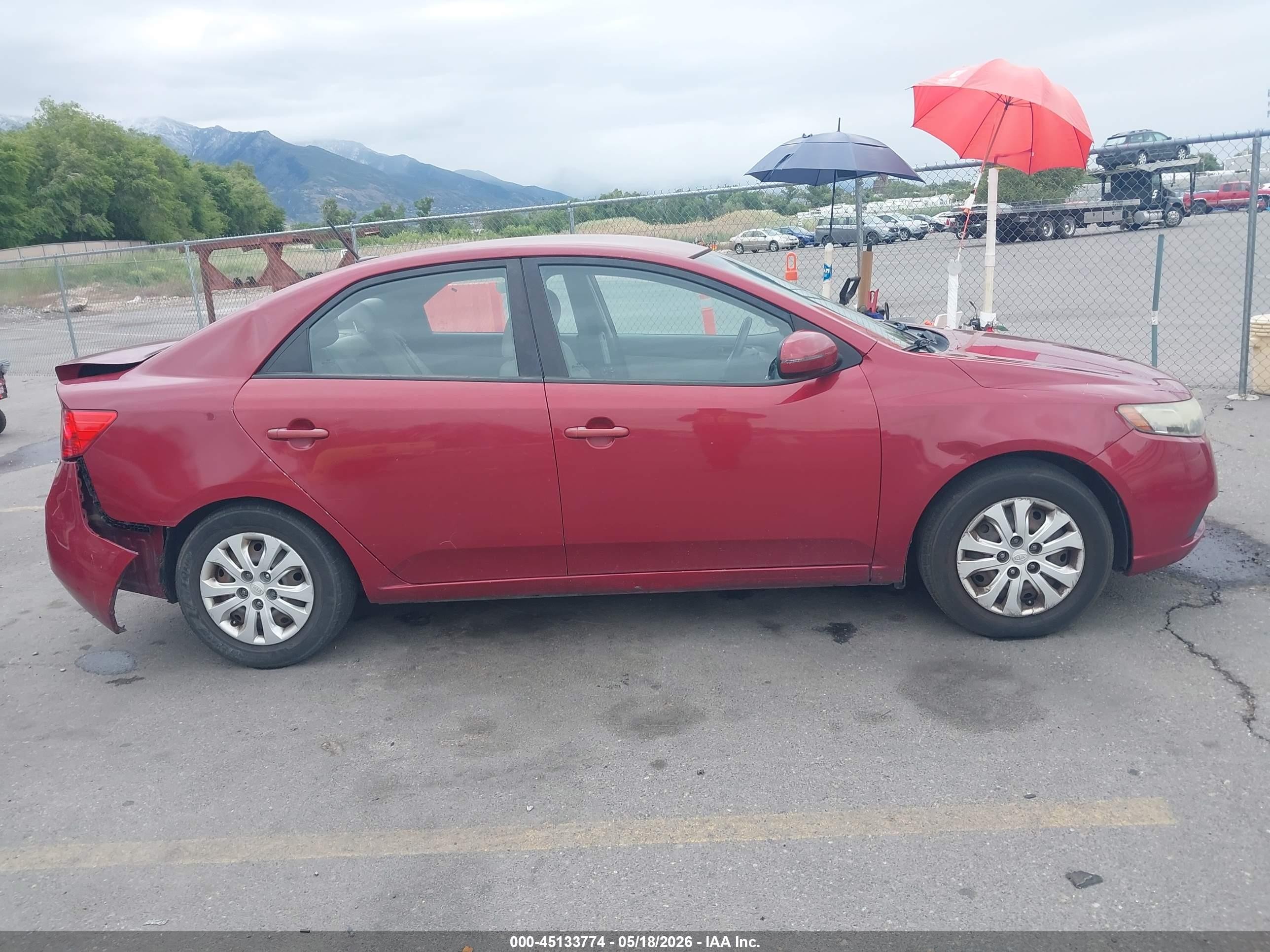 2012 Kia Forte Ex Red vin: KNAFU4A22C5492184