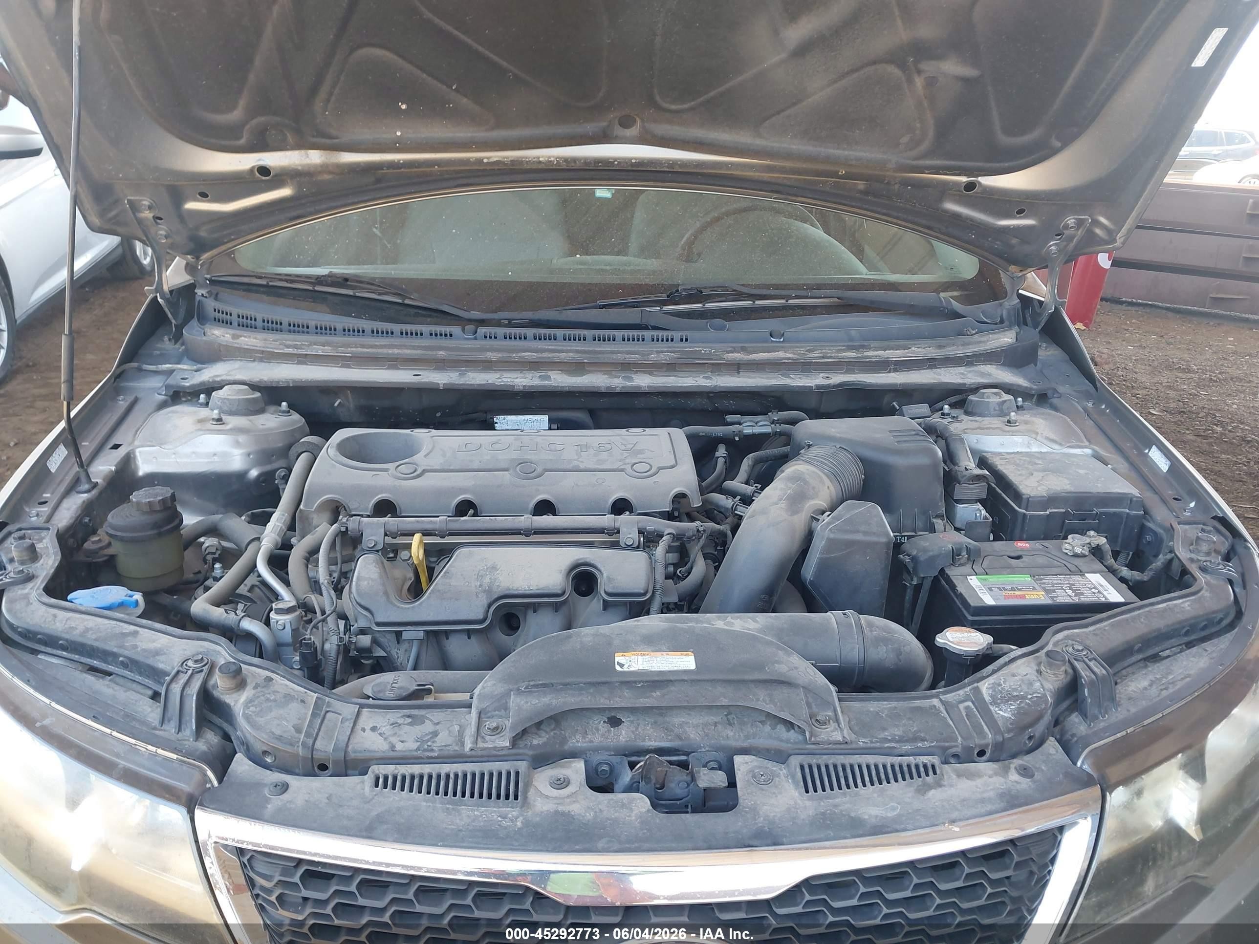 2012 Kia Forte Ex Gray vin: KNAFU4A22C5507329
