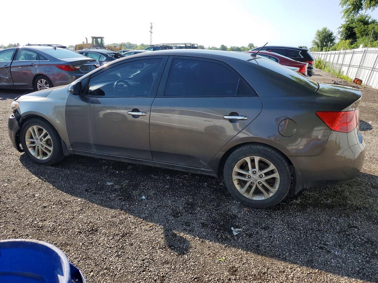 2012 Kia Forte Ex Gray vin: KNAFU4A22C5514944