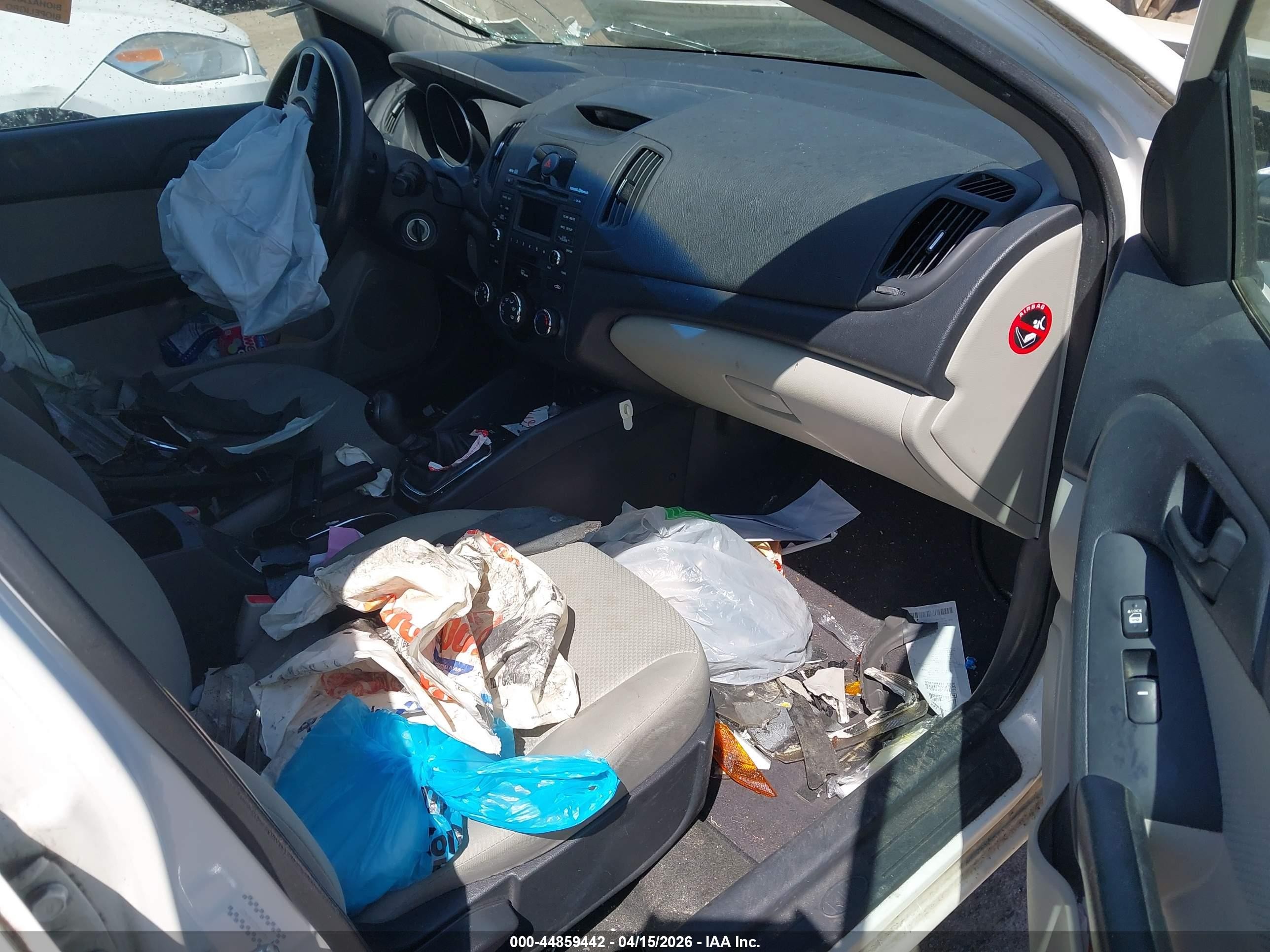 2012 Kia Forte Ex White vin: KNAFU4A22C5614221