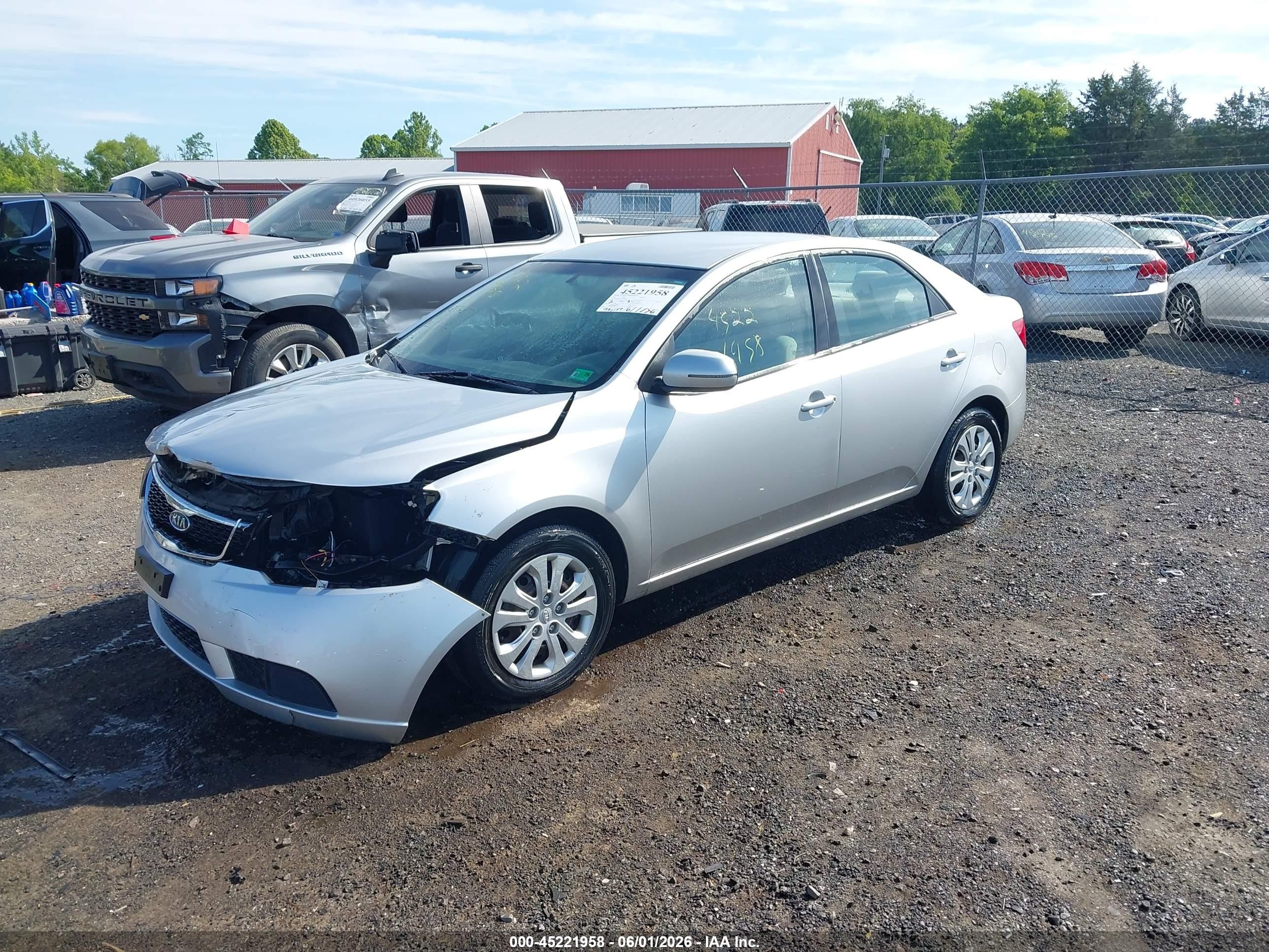 2013 Kia Forte Ex Silver vin: KNAFU4A22D5688482