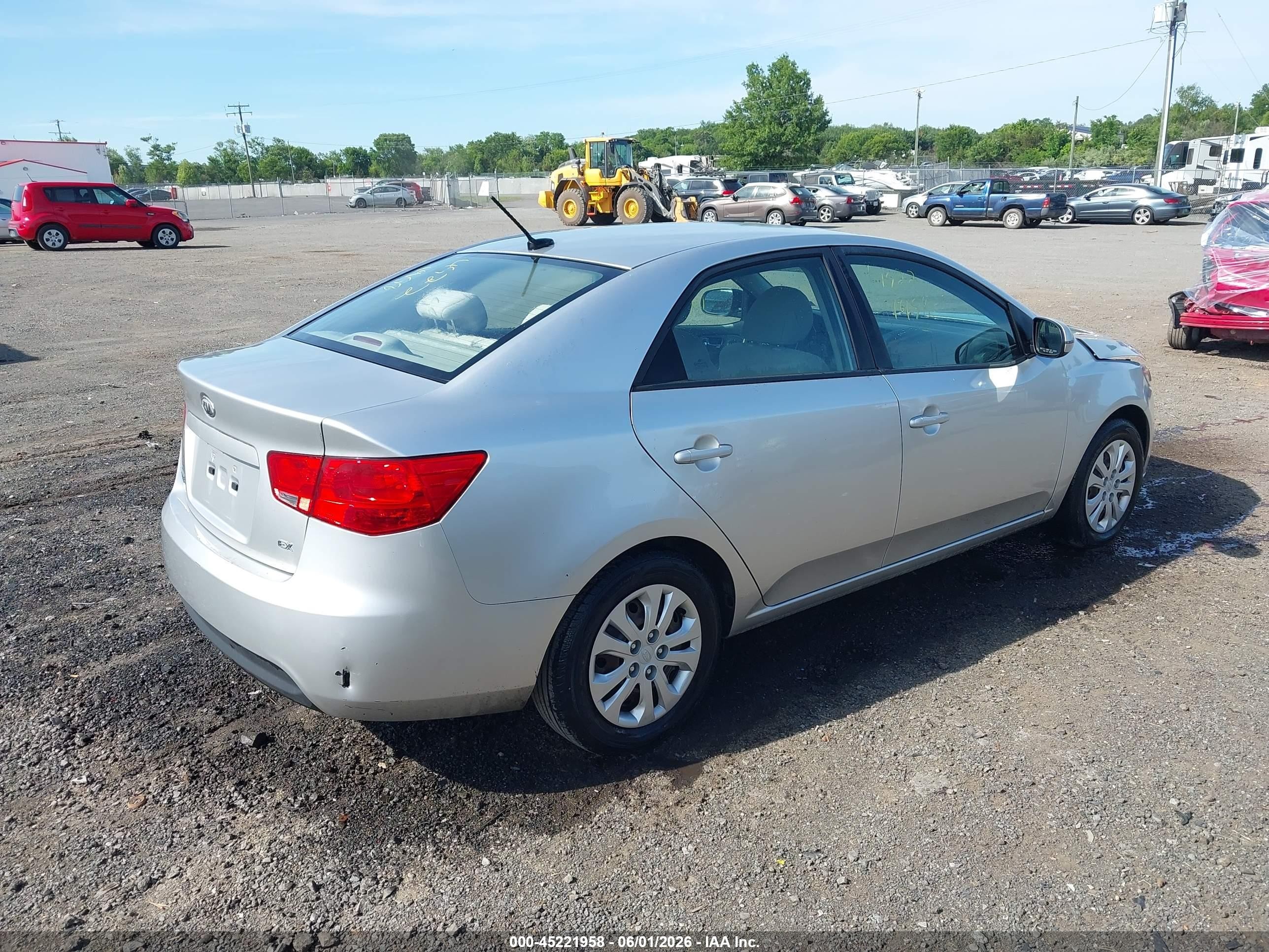 2013 Kia Forte Ex Silver vin: KNAFU4A22D5688482