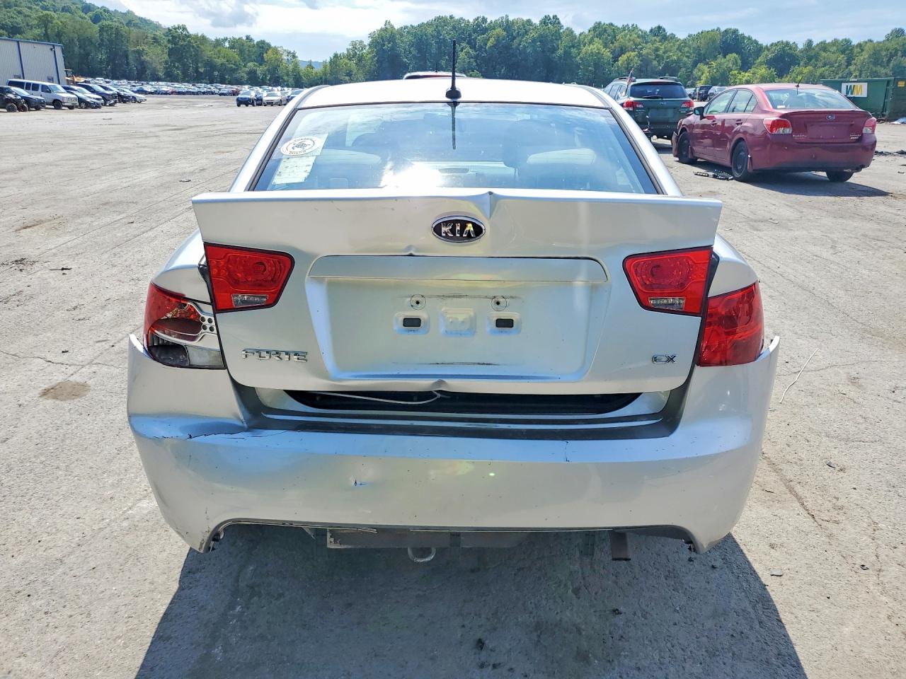 2013 Kia Forte Ex Silver vin: KNAFU4A22D5725210