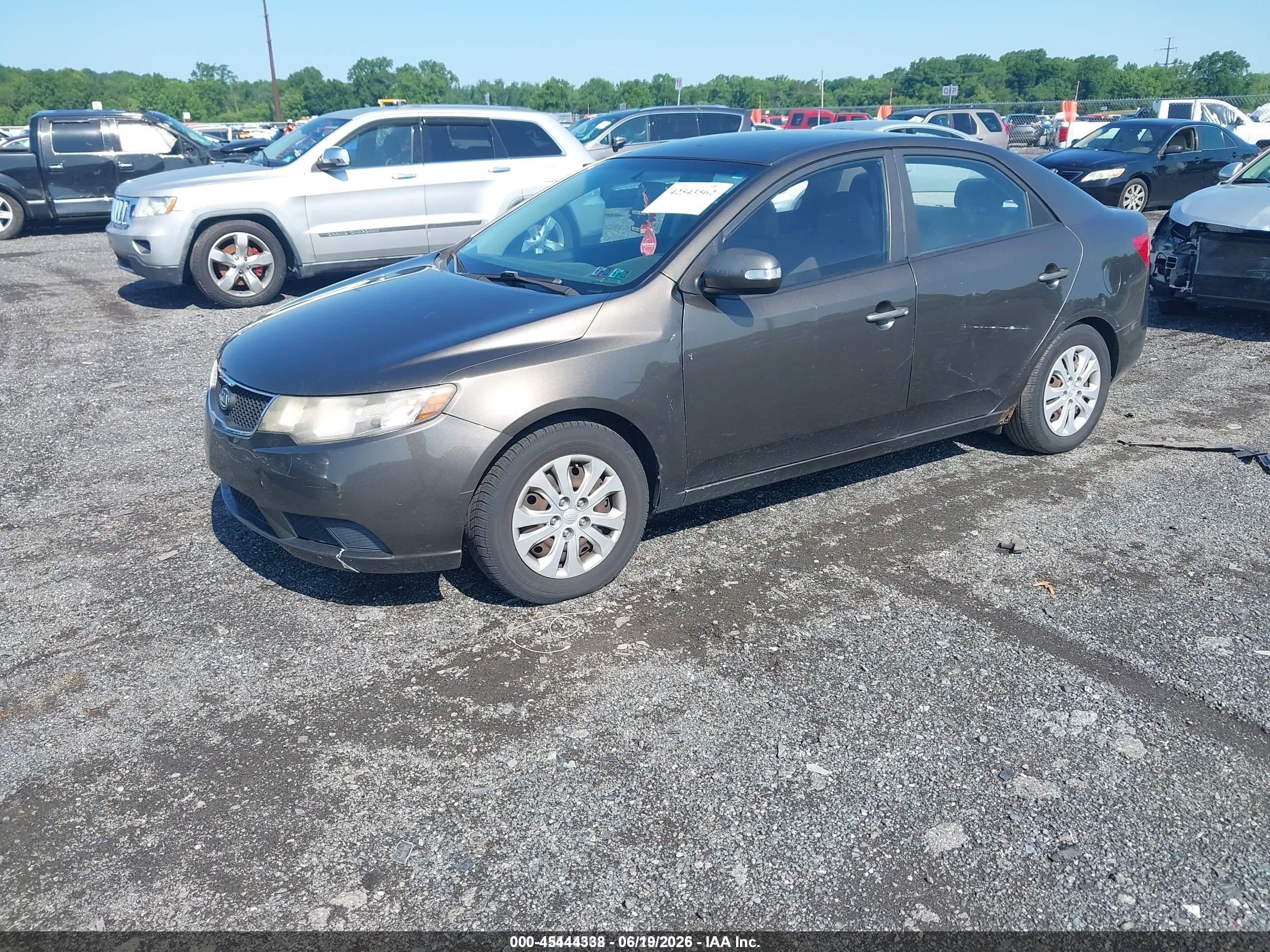 2010 Kia Forte Ex Beige vin: KNAFU4A23A5124710