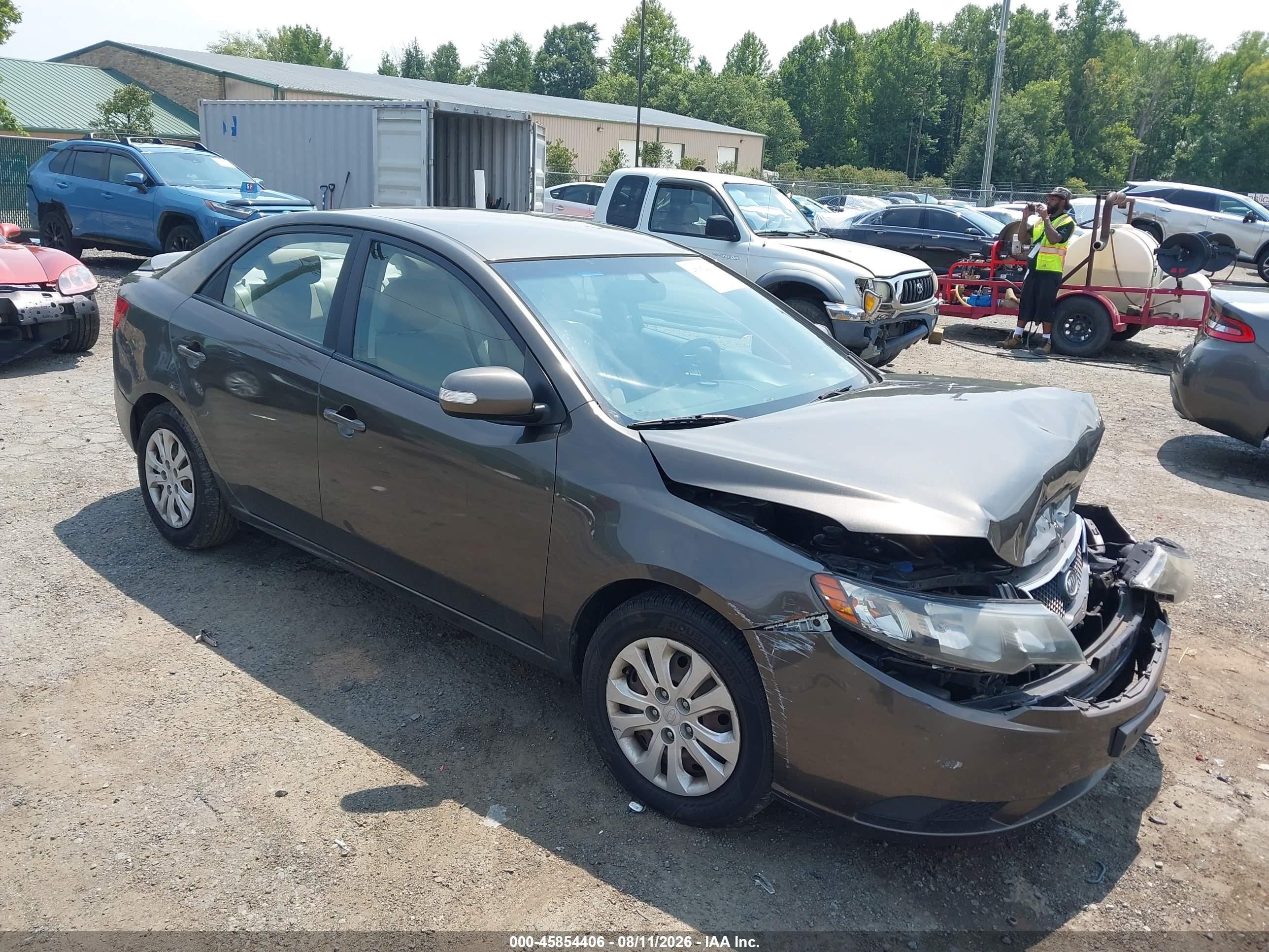 2010 Kia Forte Ex Серый vin: KNAFU4A23A5257175