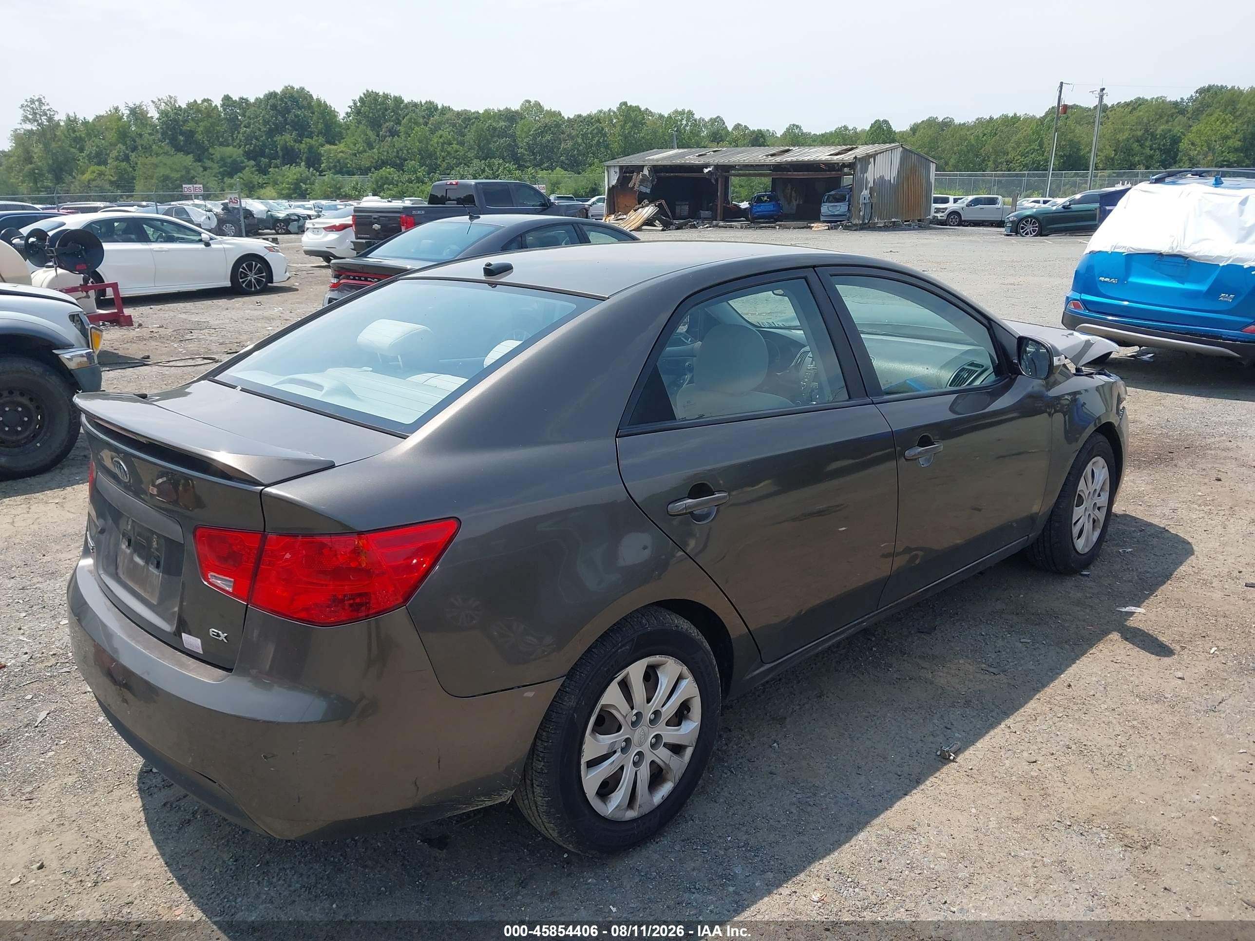 2010 Kia Forte Ex Серый vin: KNAFU4A23A5257175
