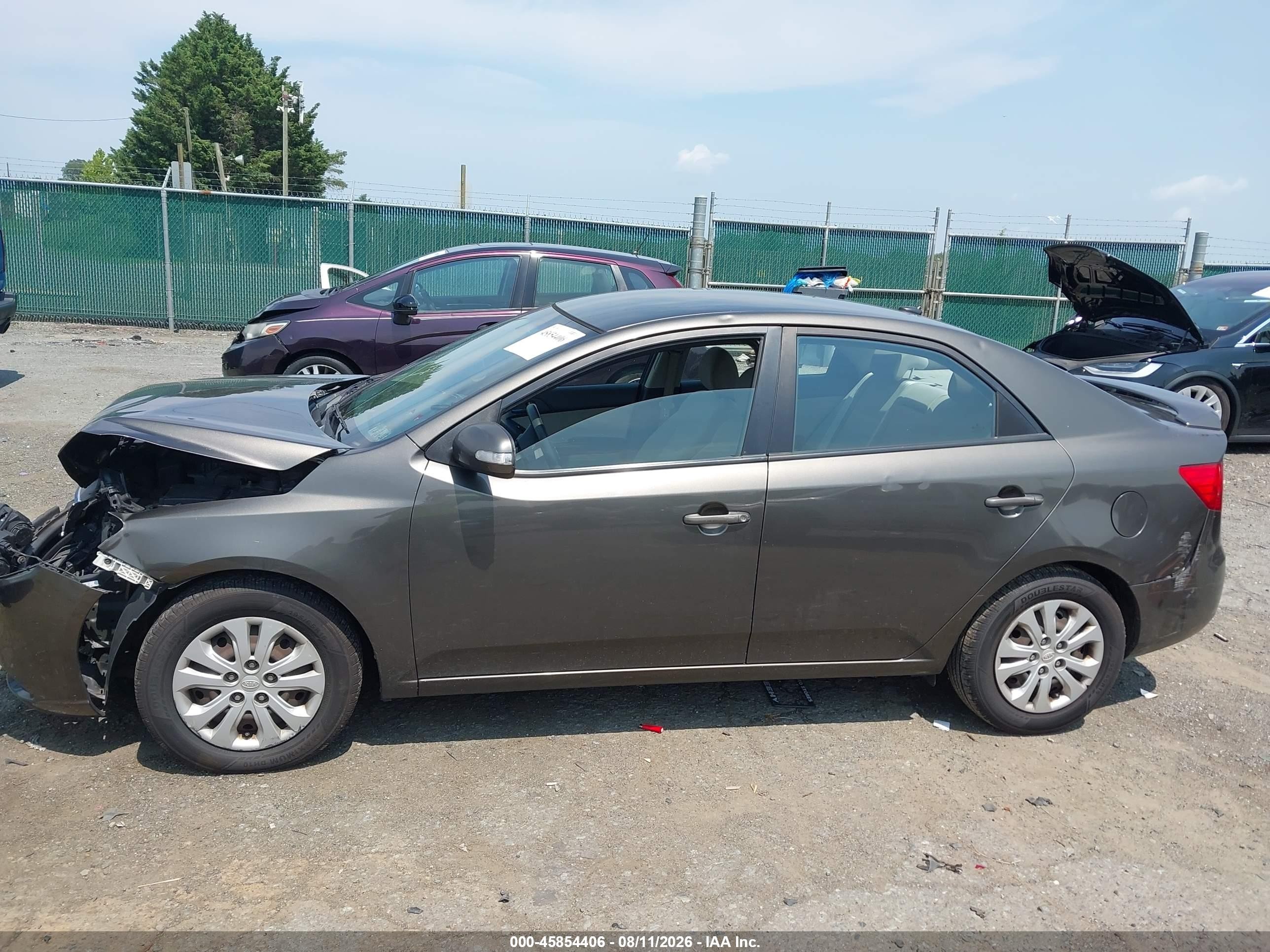 2010 Kia Forte Ex Серый vin: KNAFU4A23A5257175