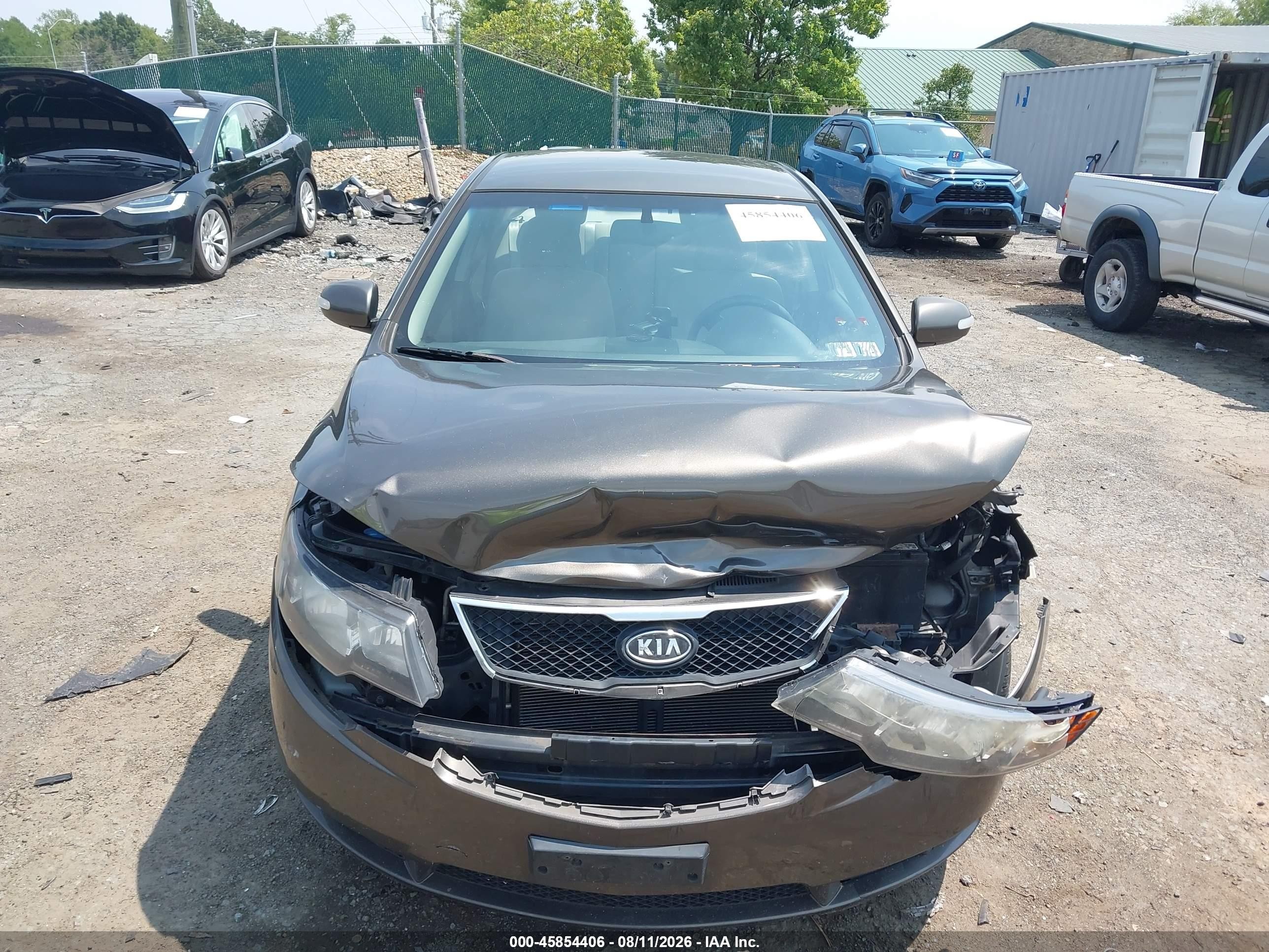 2010 Kia Forte Ex Серый vin: KNAFU4A23A5257175