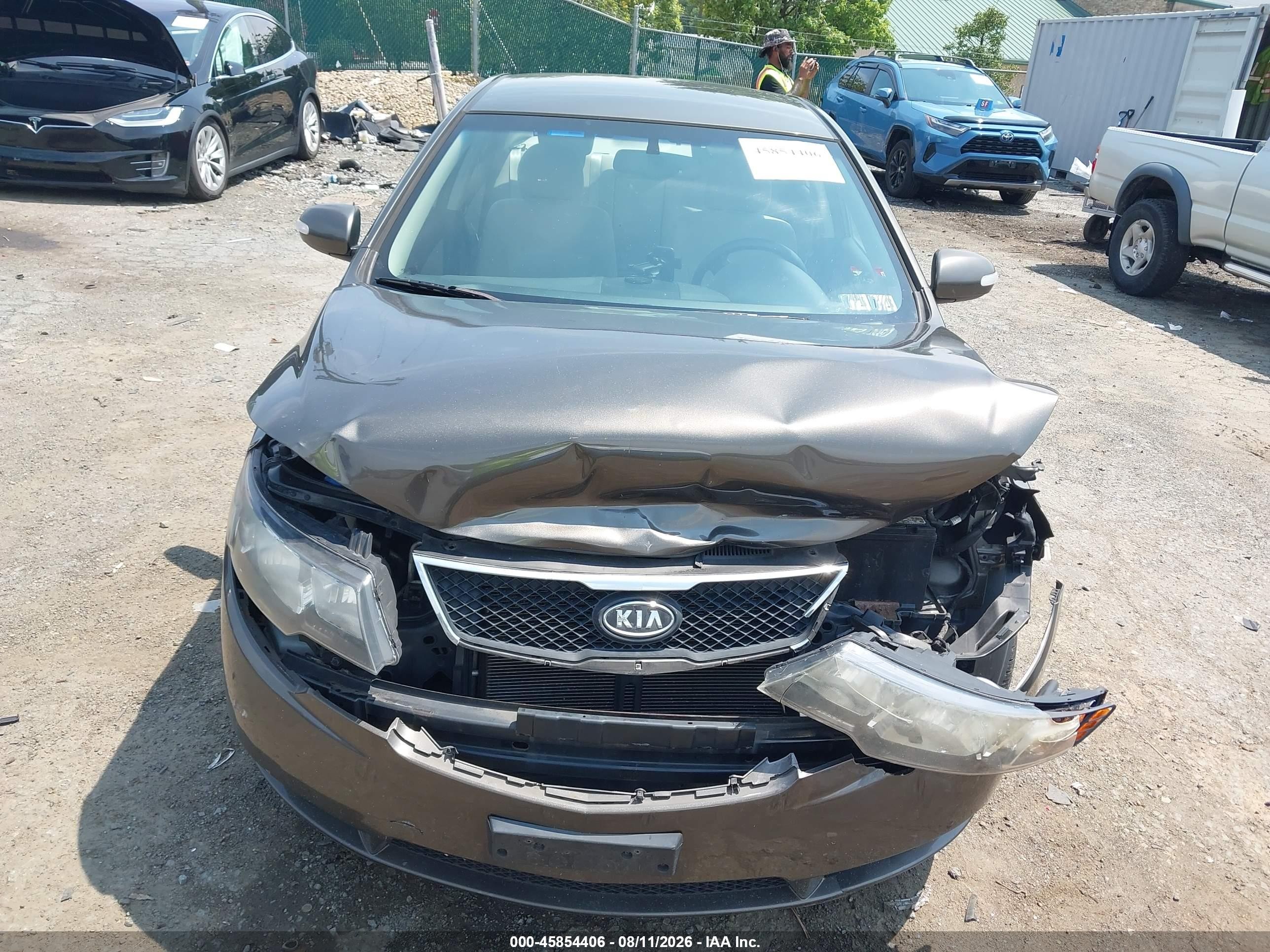 2010 Kia Forte Ex Серый vin: KNAFU4A23A5257175