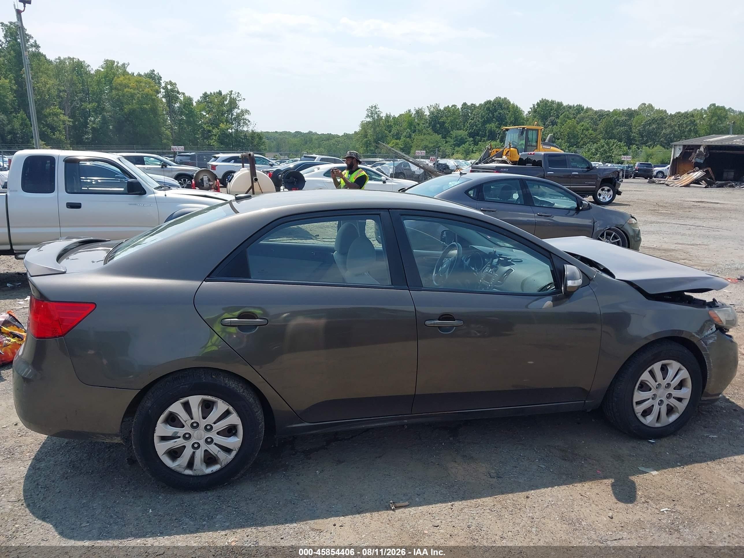 2010 Kia Forte Ex Серый vin: KNAFU4A23A5257175