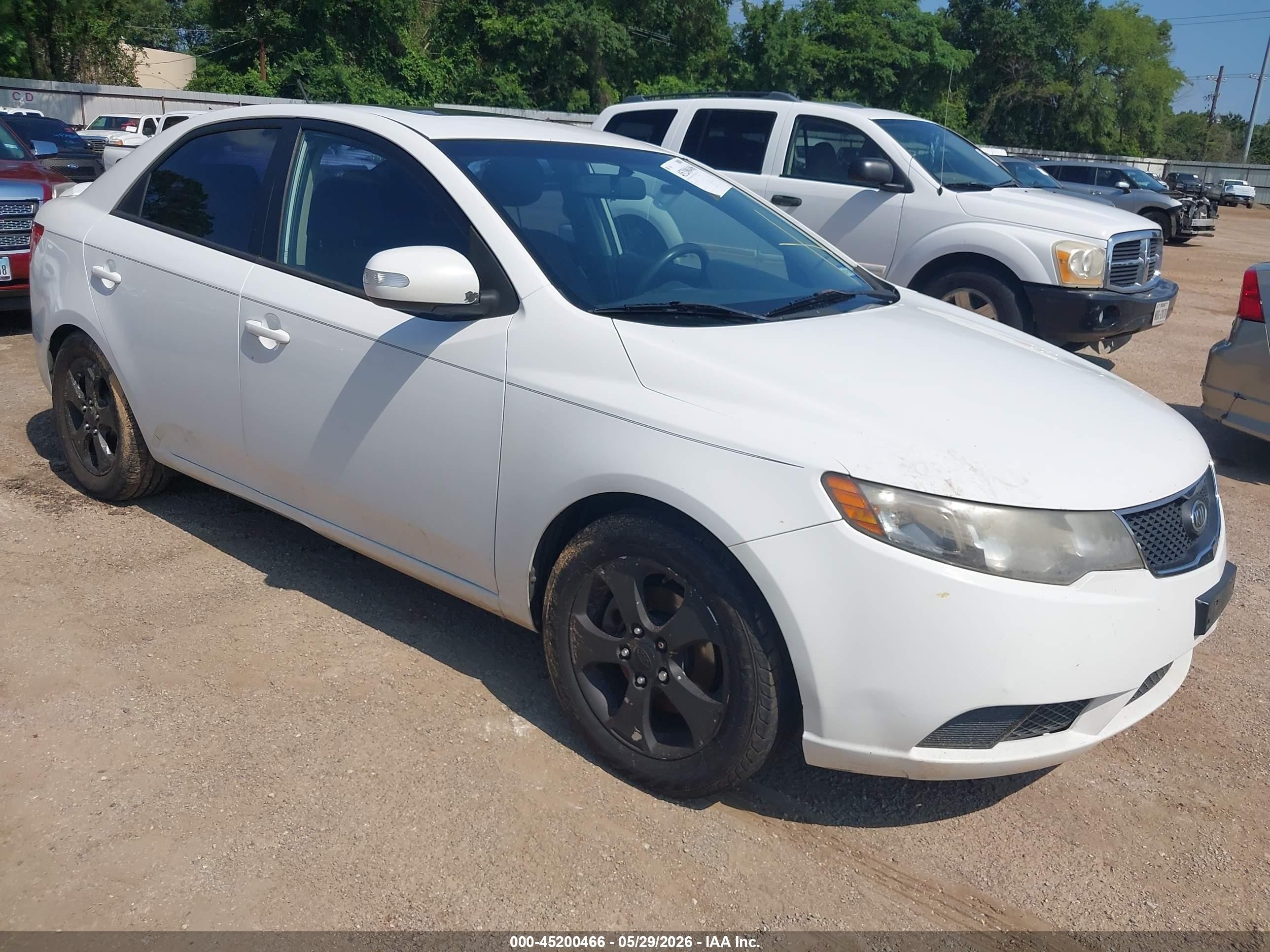 2010 Kia Forte Ex White vin: KNAFU4A23A5312434