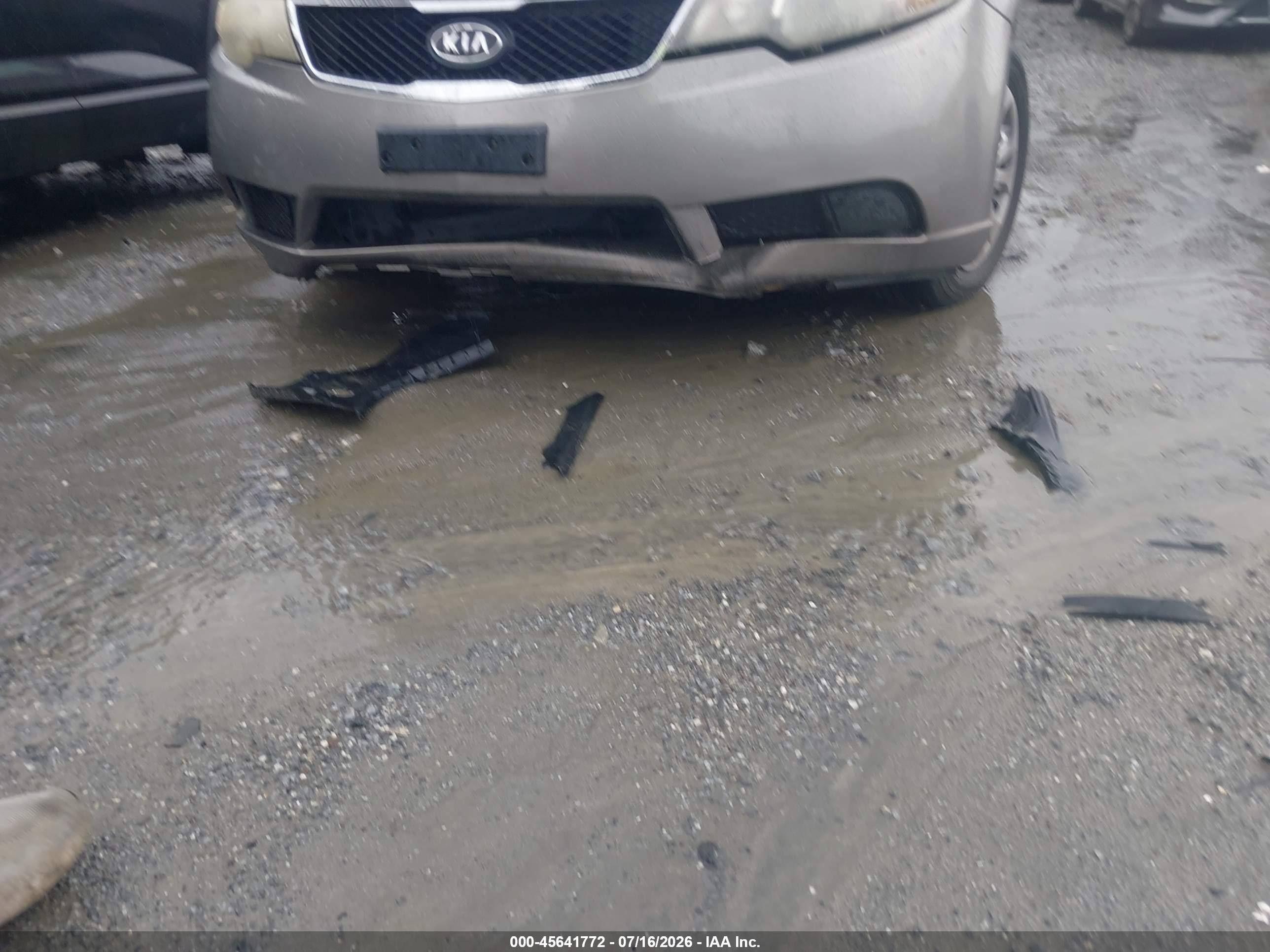 2010 Kia Forte Ex Серый vin: KNAFU4A23A5849823