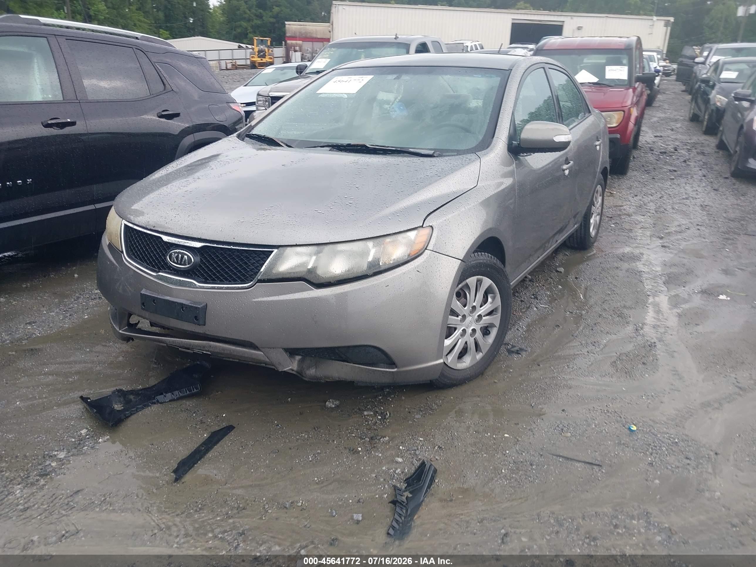 2010 Kia Forte Ex Серый vin: KNAFU4A23A5849823