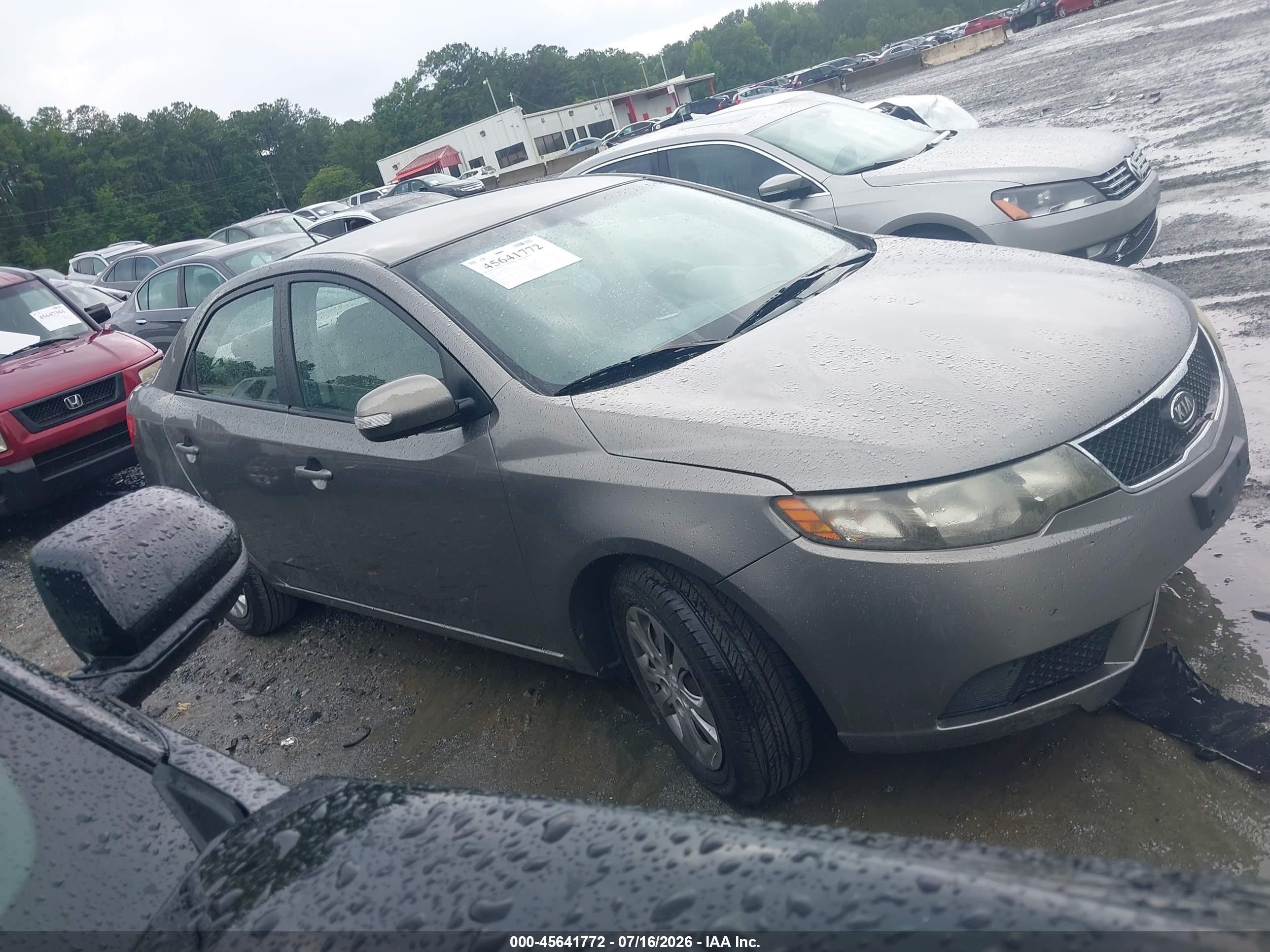 2010 Kia Forte Ex Серый vin: KNAFU4A23A5849823