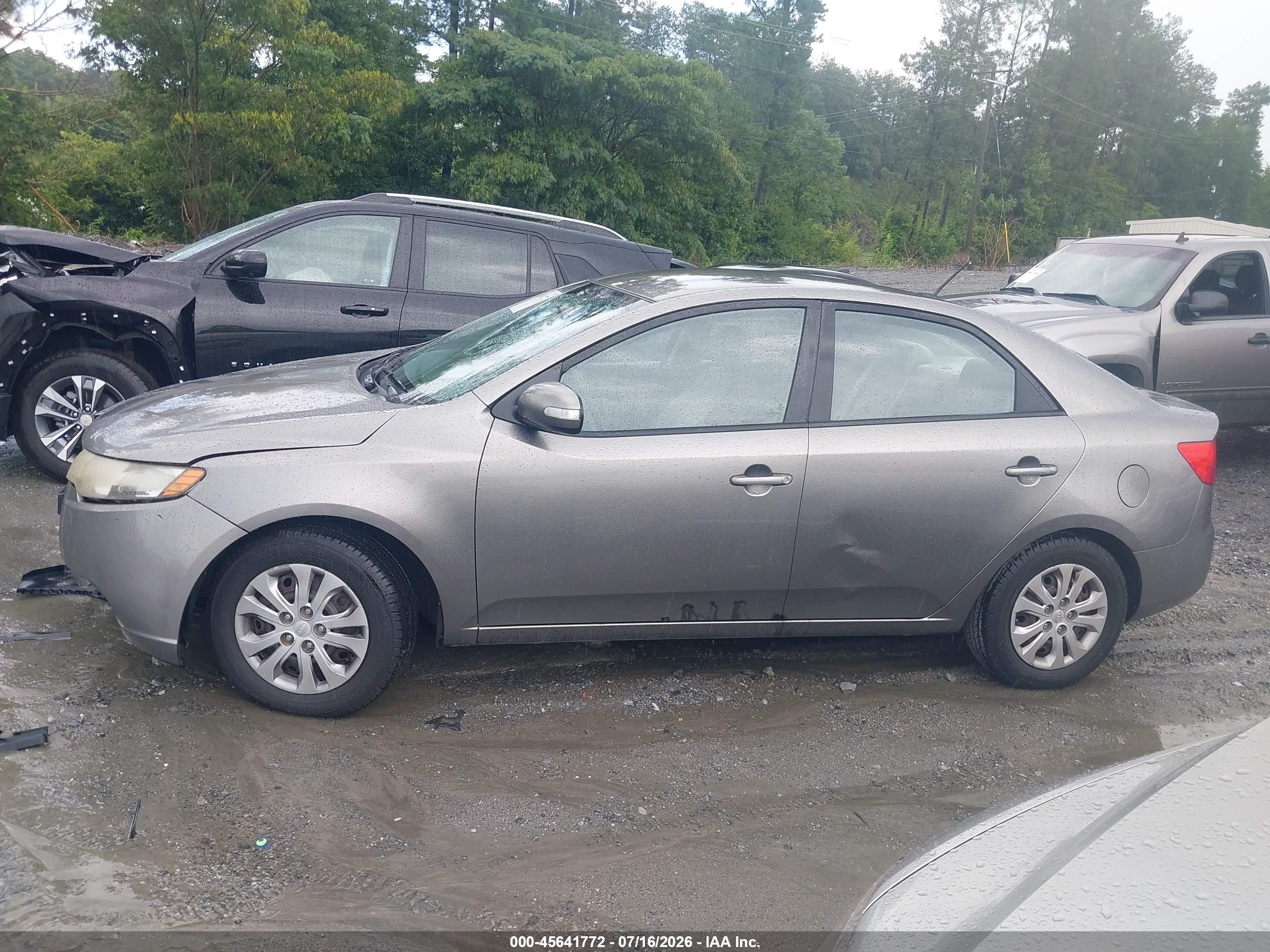 2010 Kia Forte Ex Серый vin: KNAFU4A23A5849823