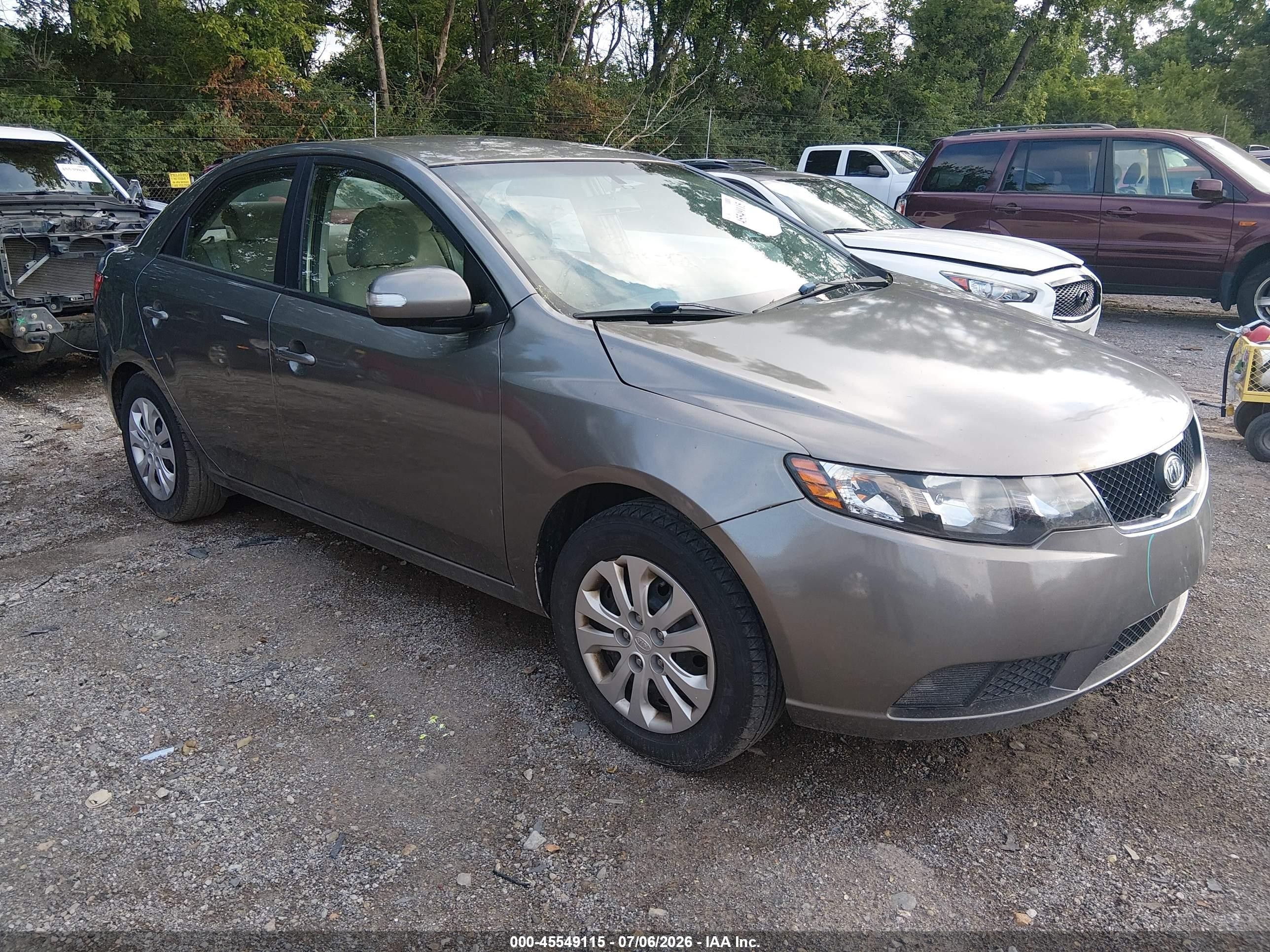2010 Kia Forte Ex Gray vin: KNAFU4A23A5859512