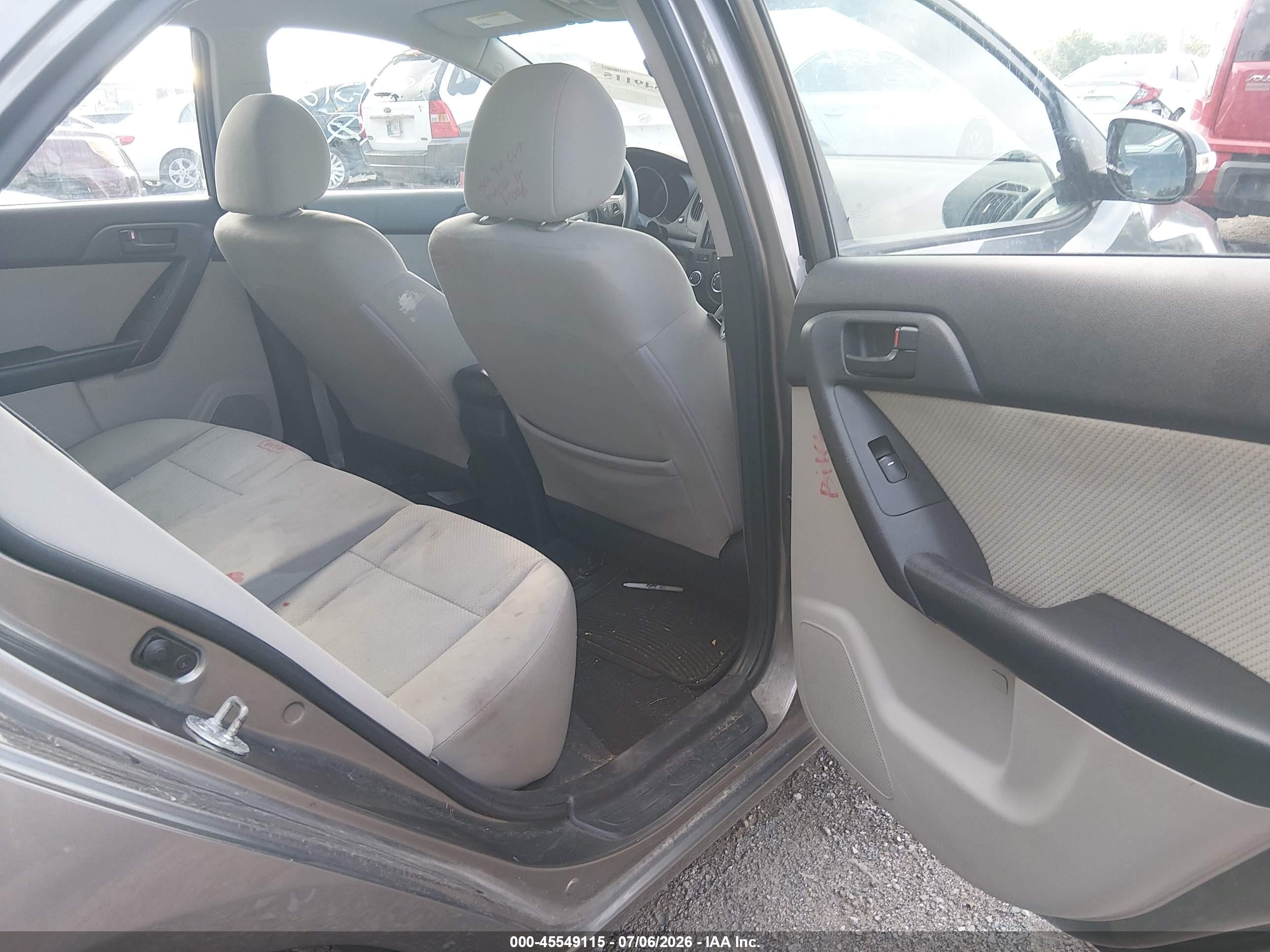 2010 Kia Forte Ex Gray vin: KNAFU4A23A5859512
