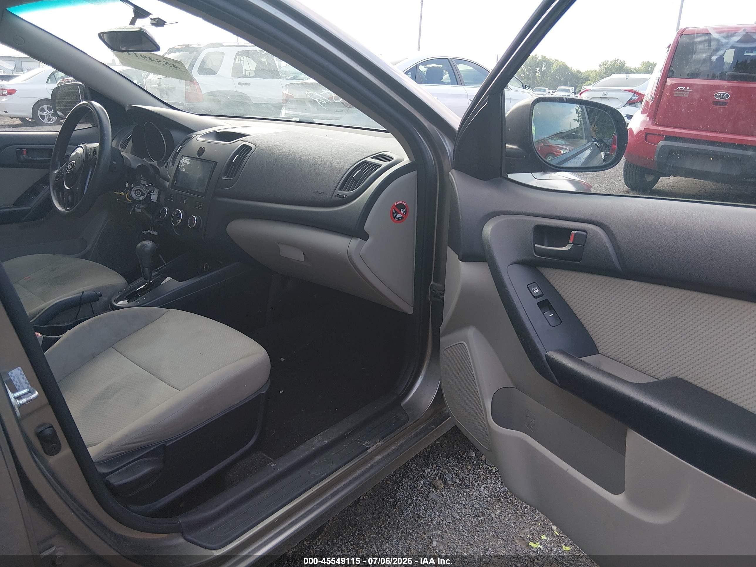 2010 Kia Forte Ex Gray vin: KNAFU4A23A5859512