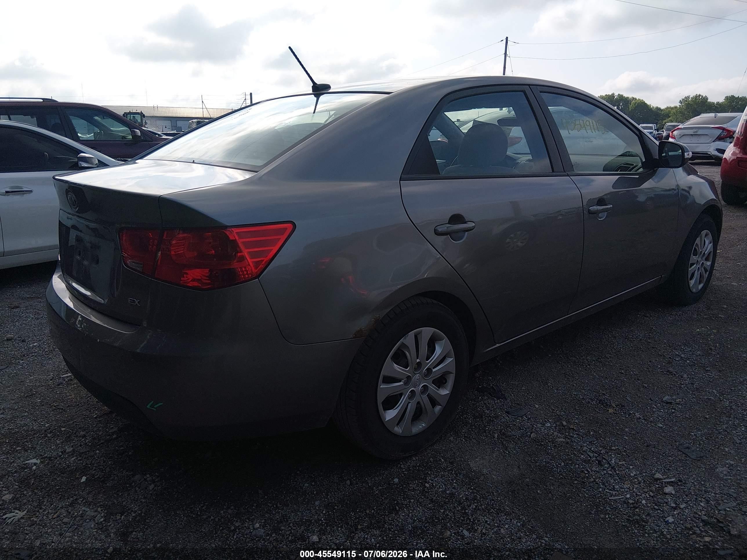 2010 Kia Forte Ex Gray vin: KNAFU4A23A5859512