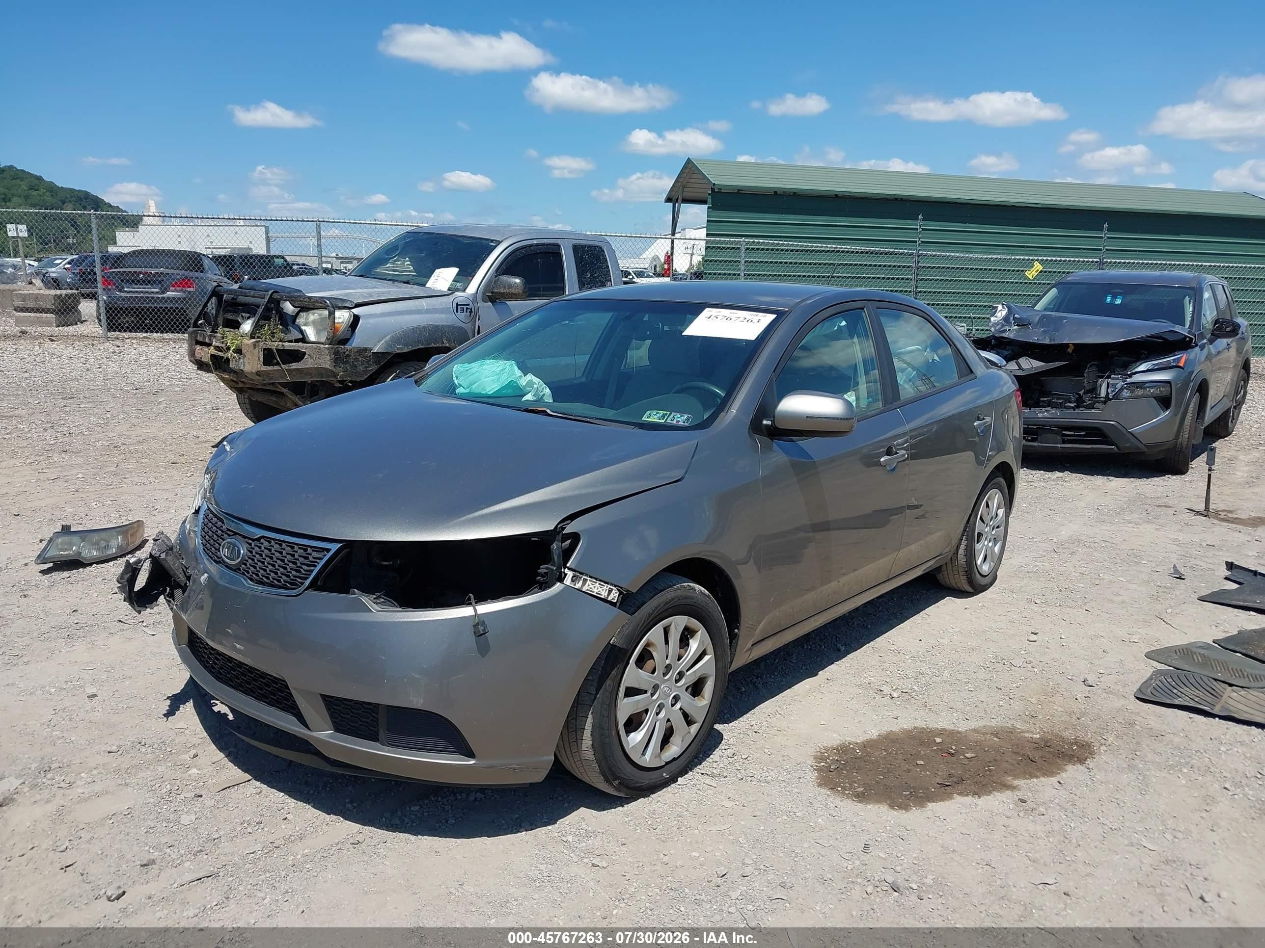 2011 Kia Forte Ex Серый vin: KNAFU4A23B5355916