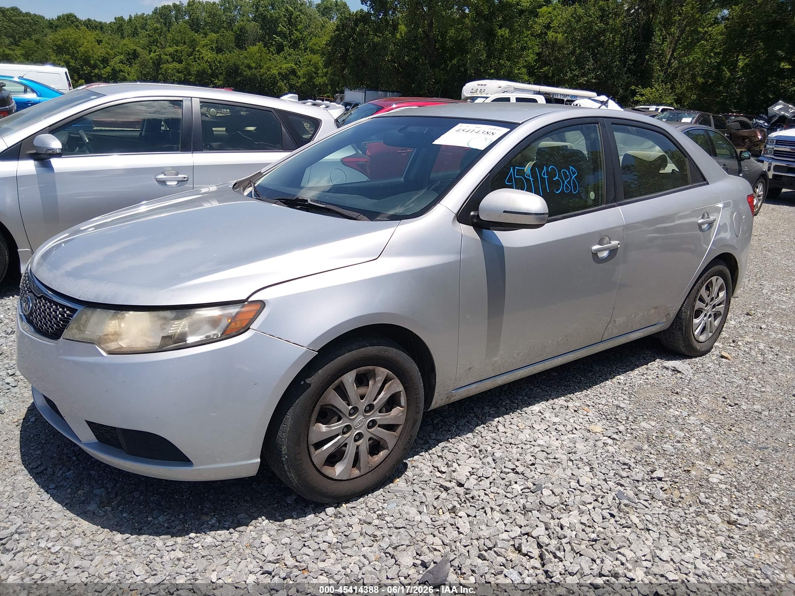 2011 Kia Forte Ex Silver vin: KNAFU4A23B5392948