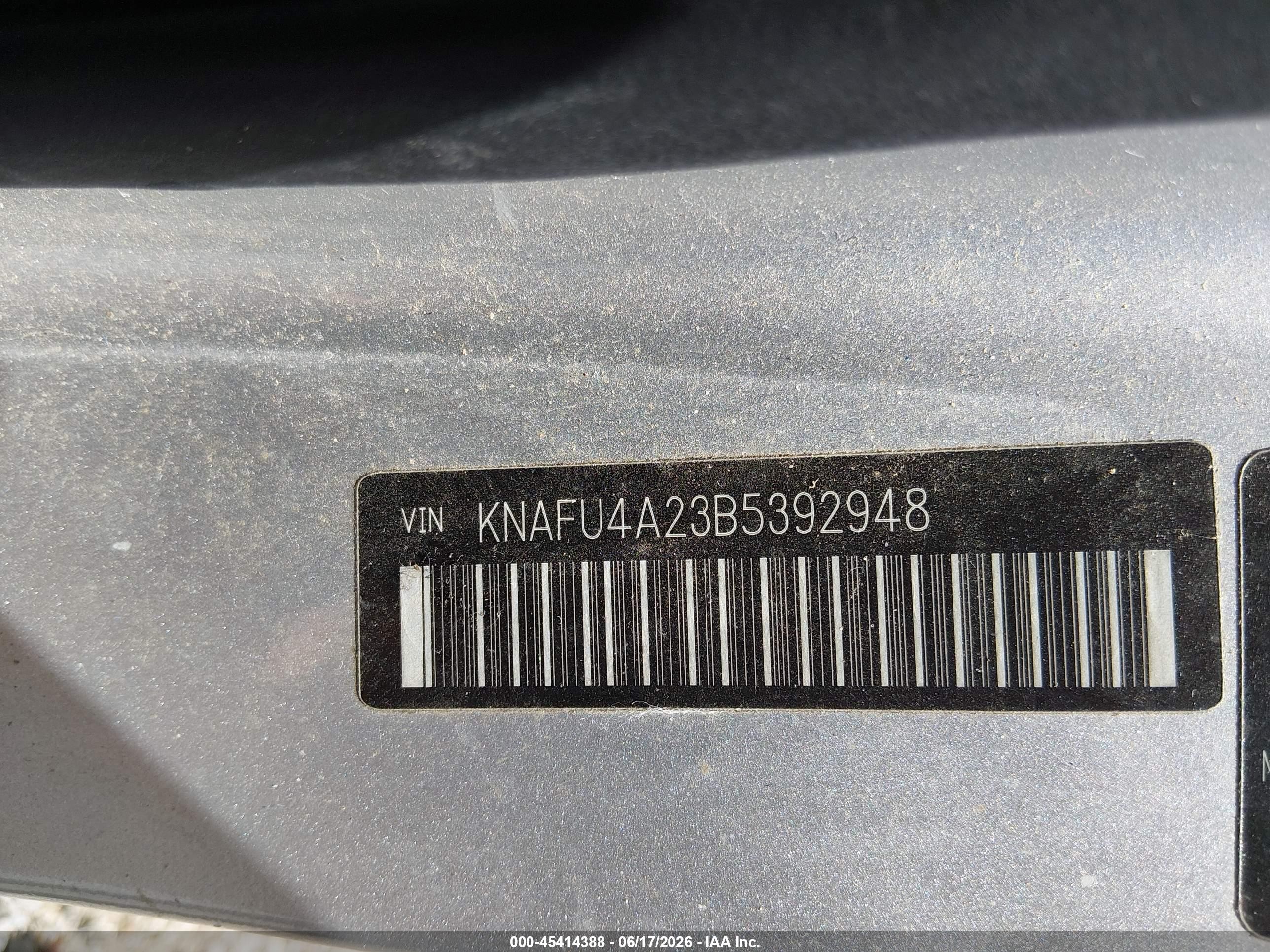 2011 Kia Forte Ex Silver vin: KNAFU4A23B5392948