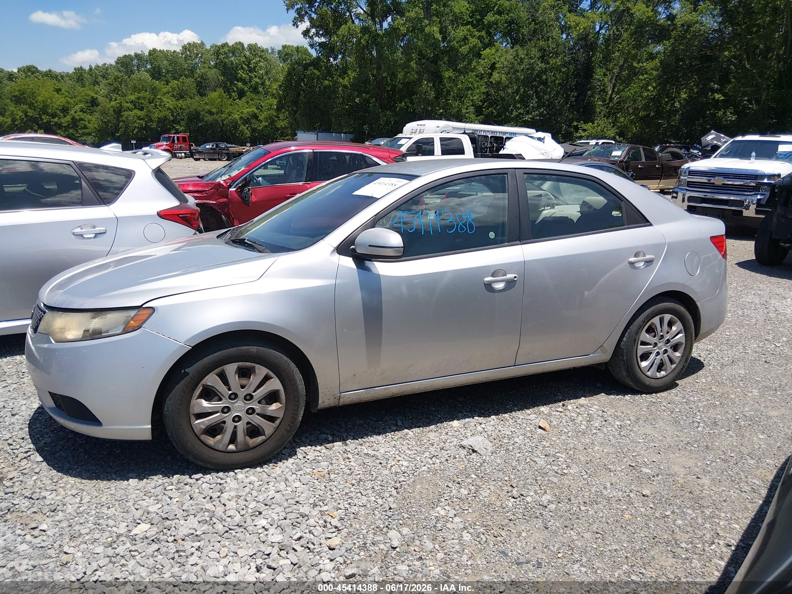 2011 Kia Forte Ex Silver vin: KNAFU4A23B5392948