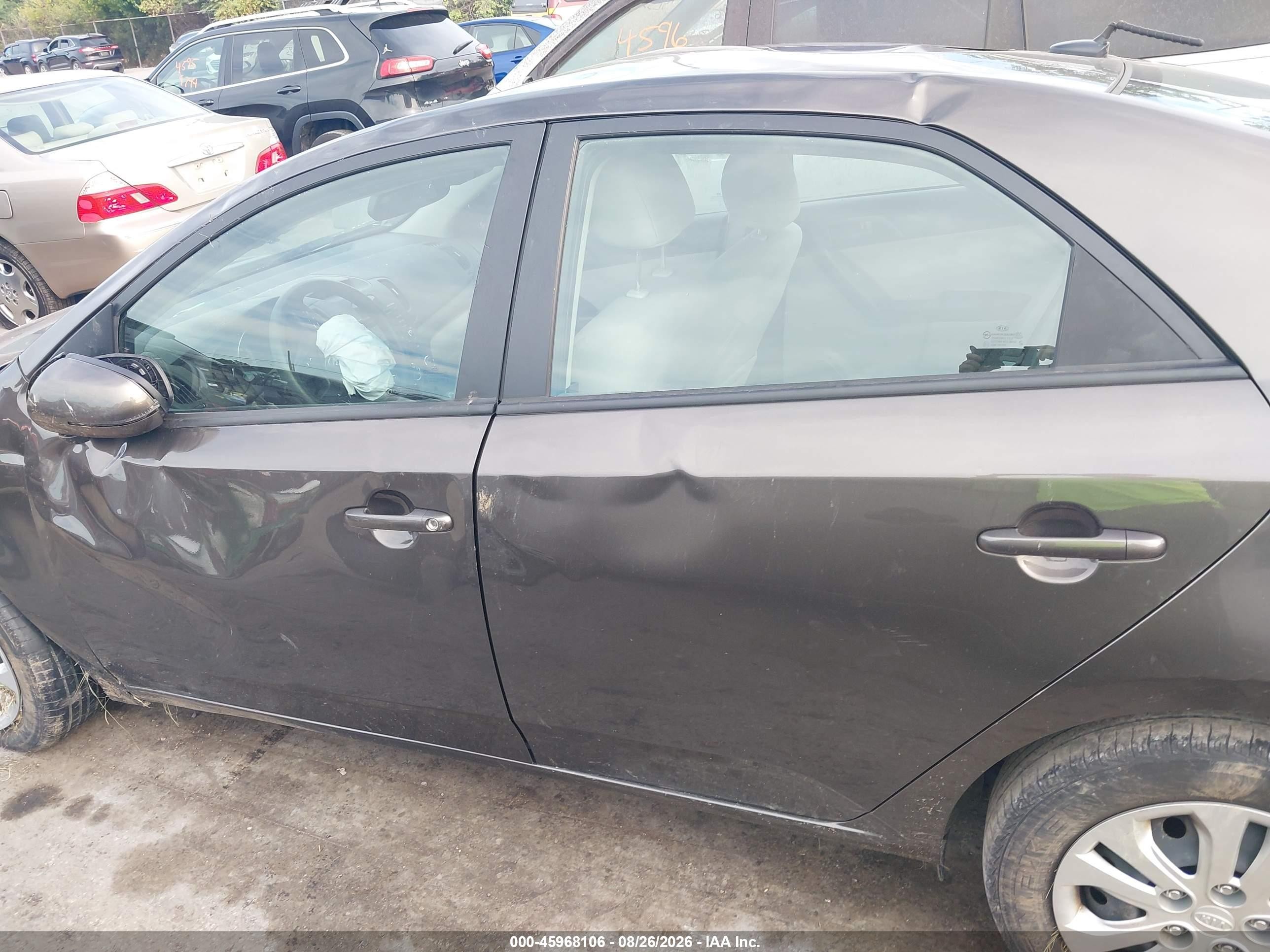 2011 Kia Forte Ex Черный vin: KNAFU4A23B5425981