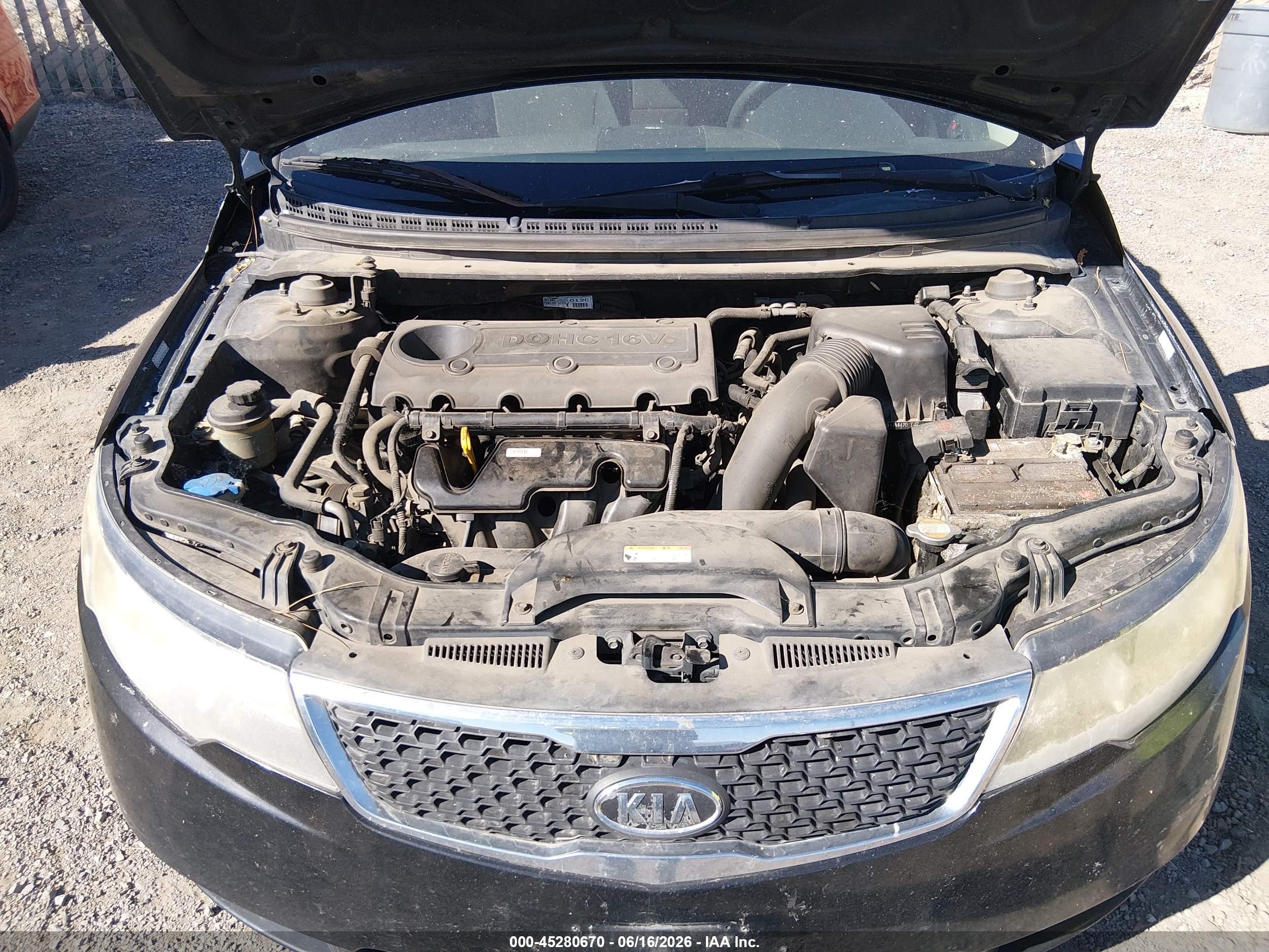 2012 Kia Forte Ex Black vin: KNAFU4A23C5479217