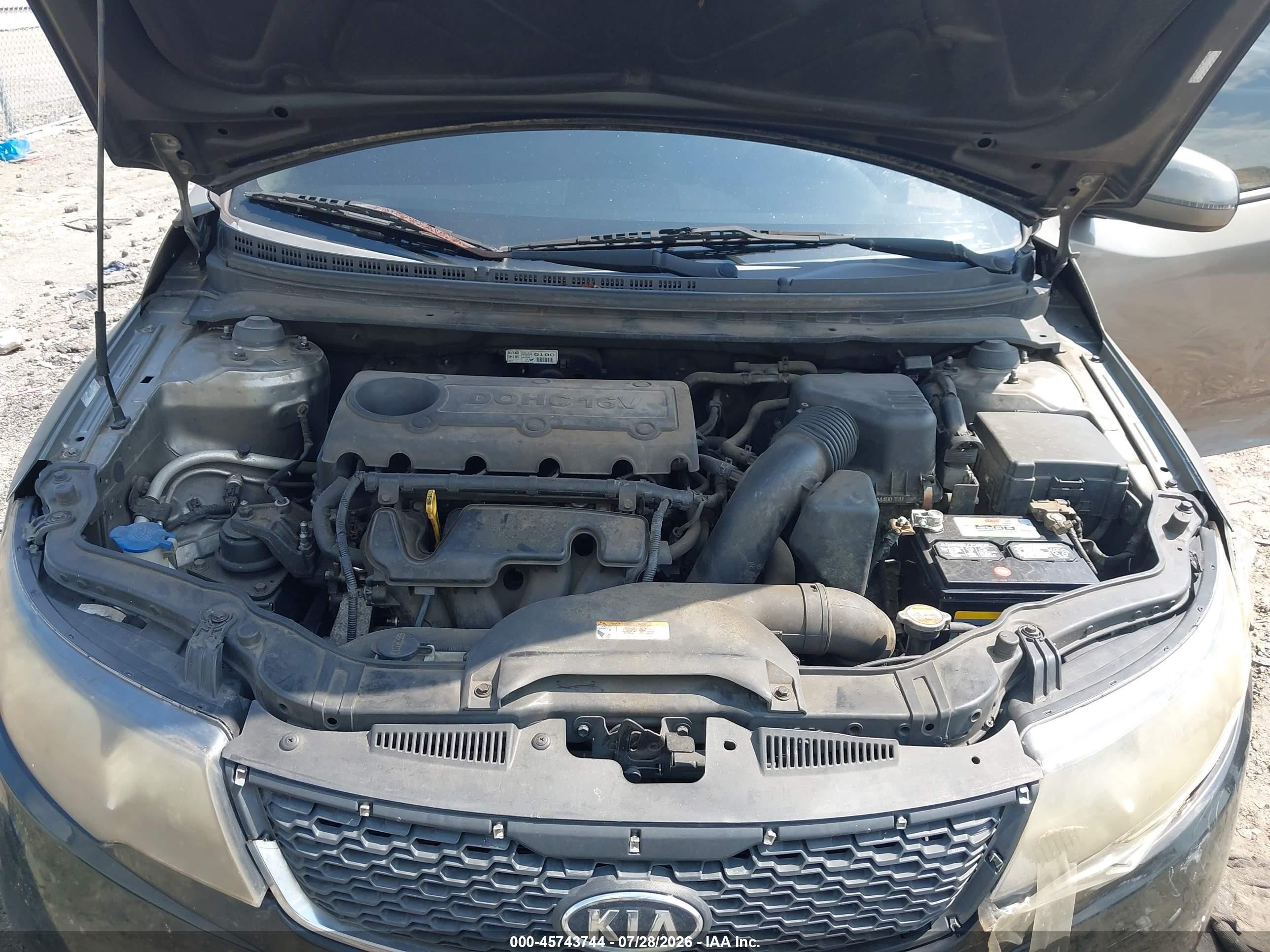 2012 Kia Forte Ex Gray vin: KNAFU4A23C5482201