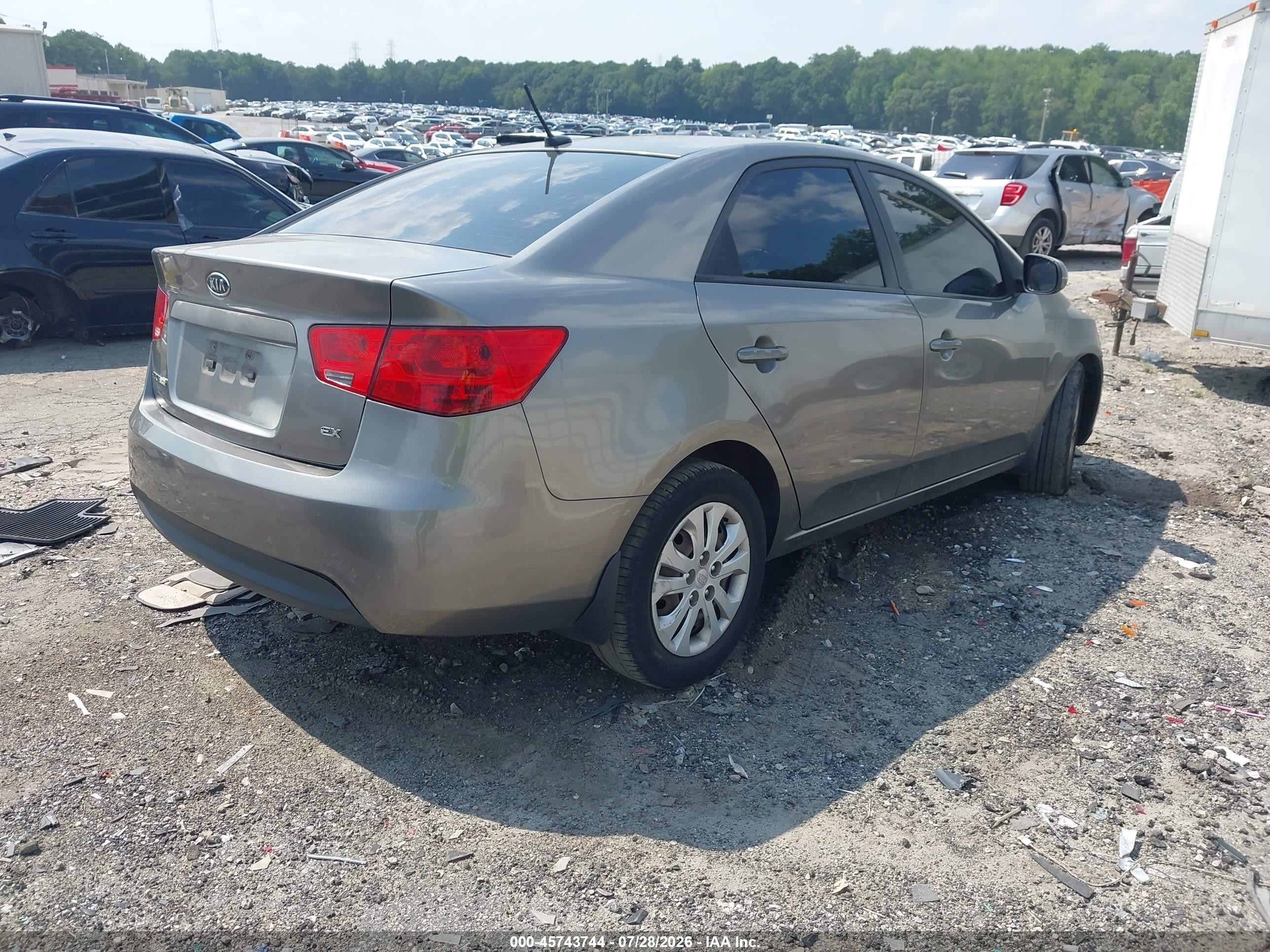 2012 Kia Forte Ex Gray vin: KNAFU4A23C5482201