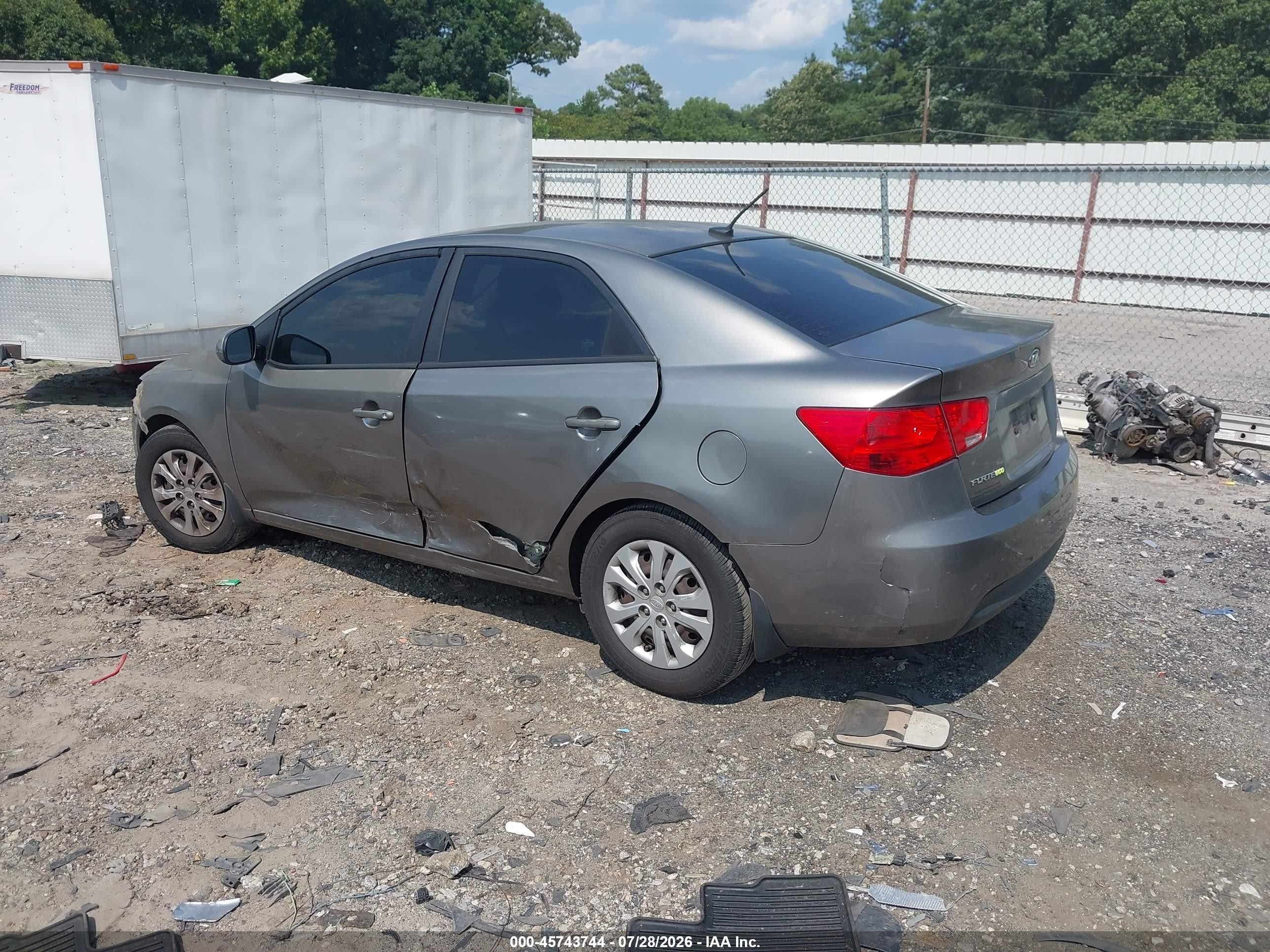 2012 Kia Forte Ex Gray vin: KNAFU4A23C5482201