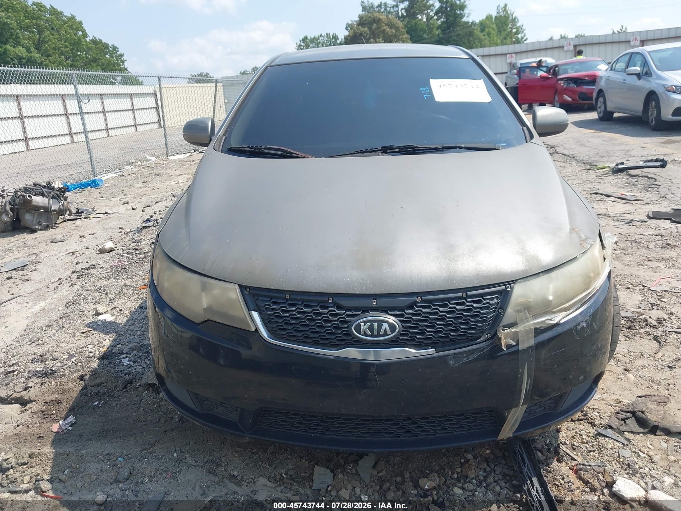 2012 Kia Forte Ex Gray vin: KNAFU4A23C5482201