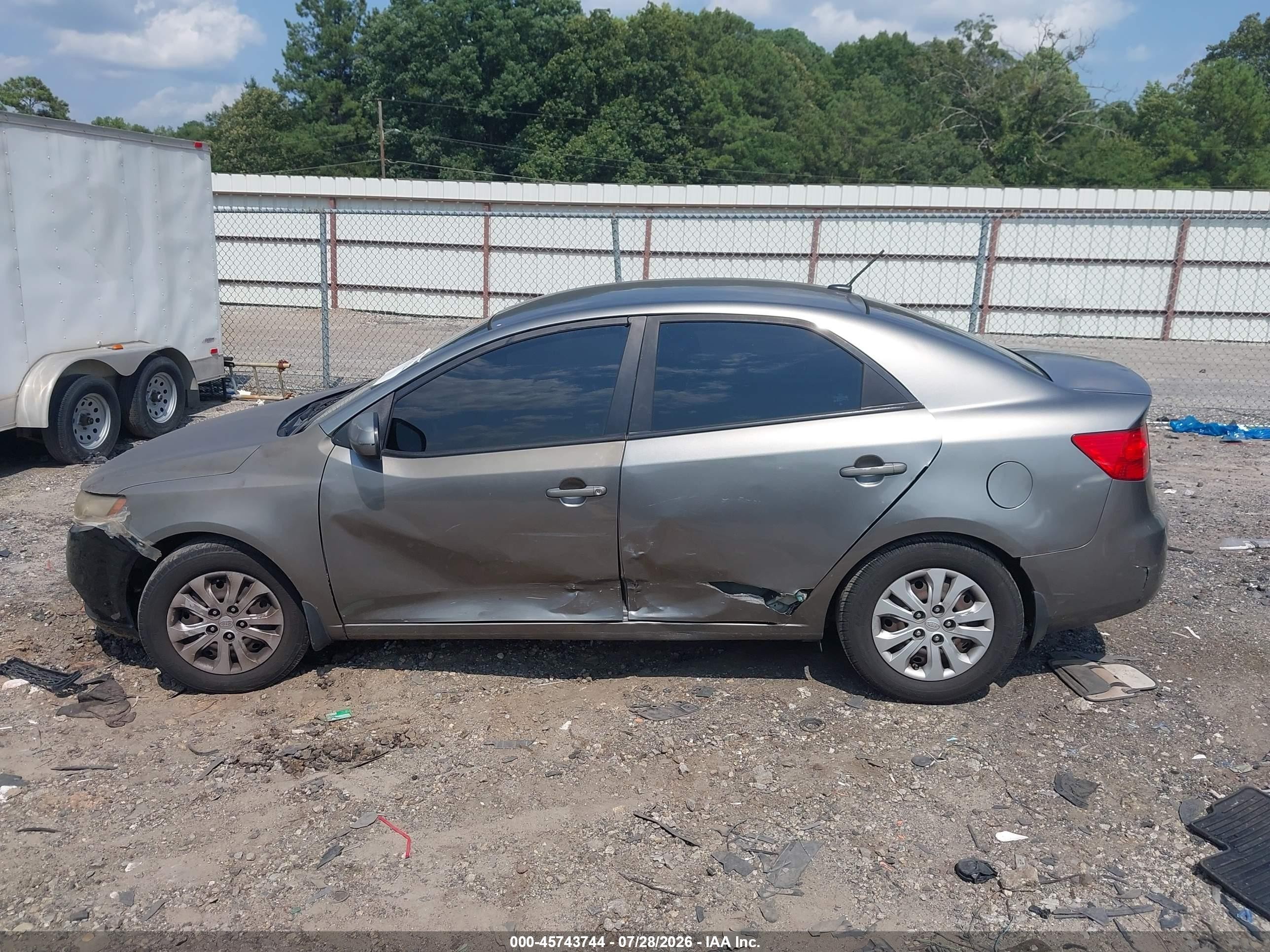 2012 Kia Forte Ex Gray vin: KNAFU4A23C5482201