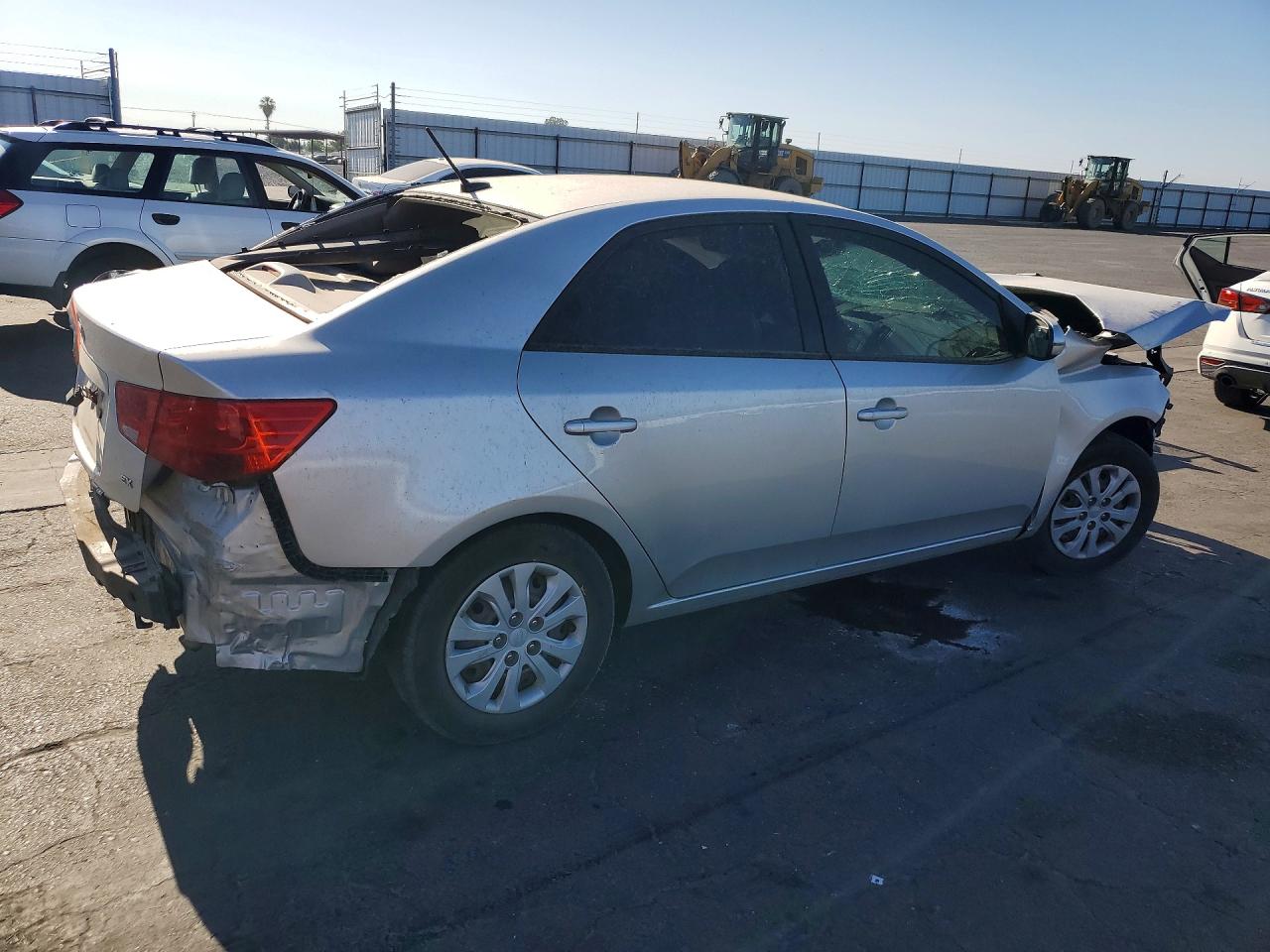 2012 Kia Forte Ex Silver vin: KNAFU4A23C5514063