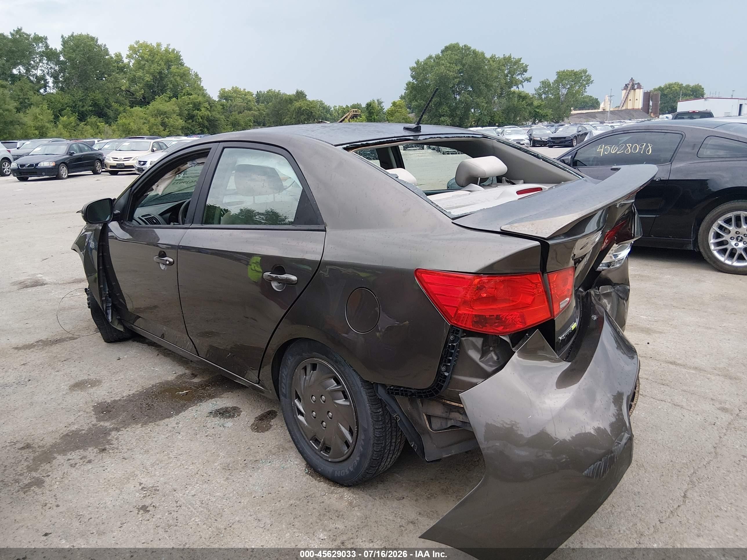 2012 Kia Forte Ex Коричневый vin: KNAFU4A23C5526245
