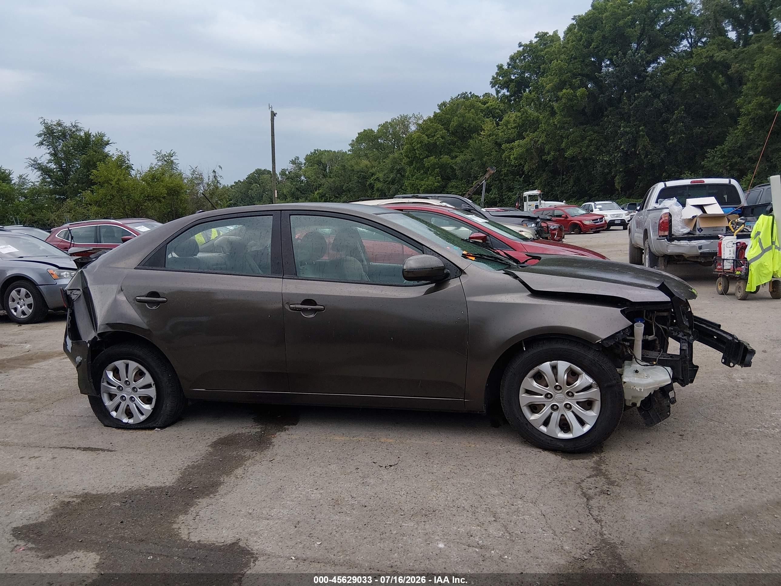 2012 Kia Forte Ex Коричневый vin: KNAFU4A23C5526245