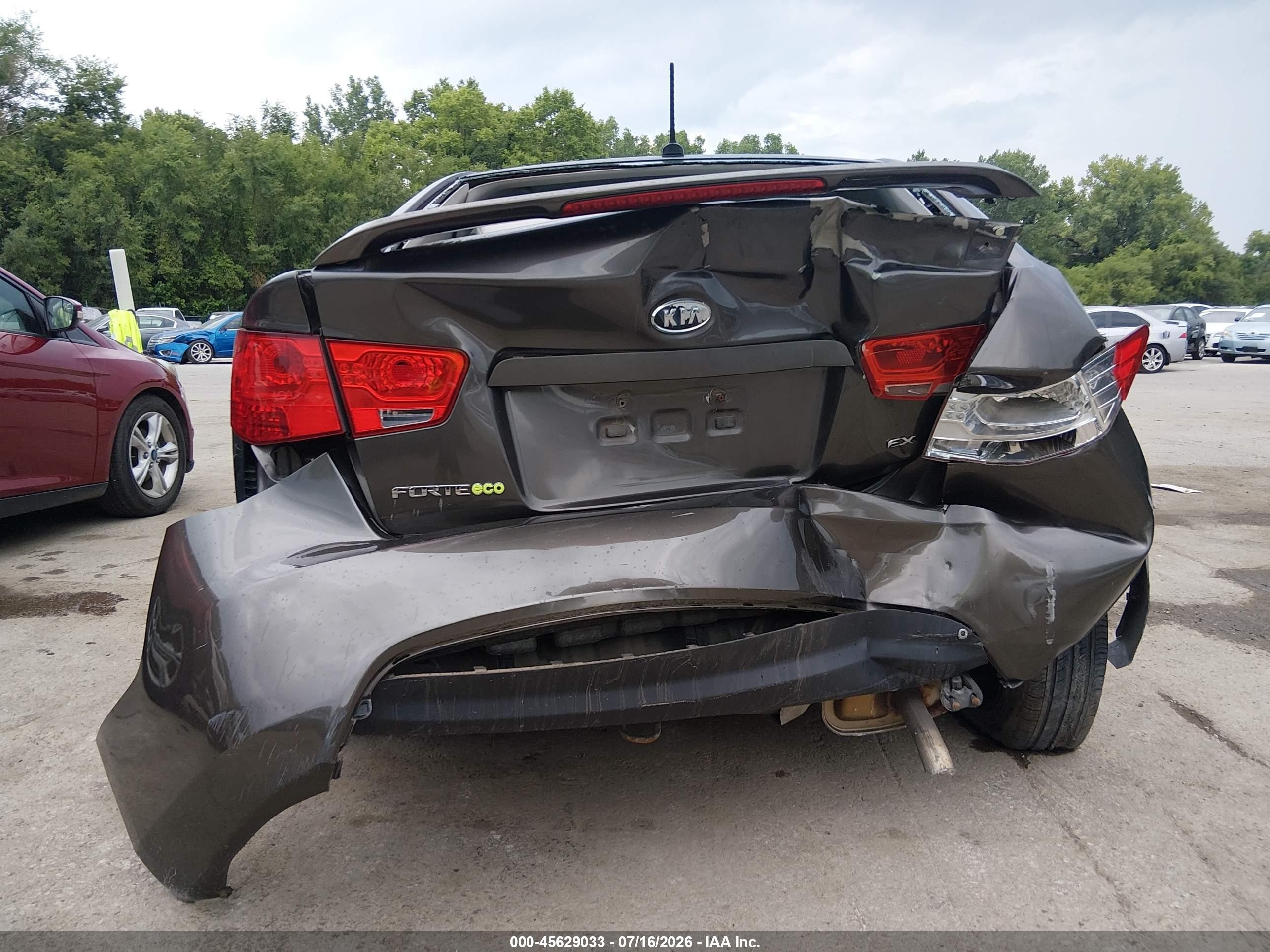 2012 Kia Forte Ex Коричневый vin: KNAFU4A23C5526245