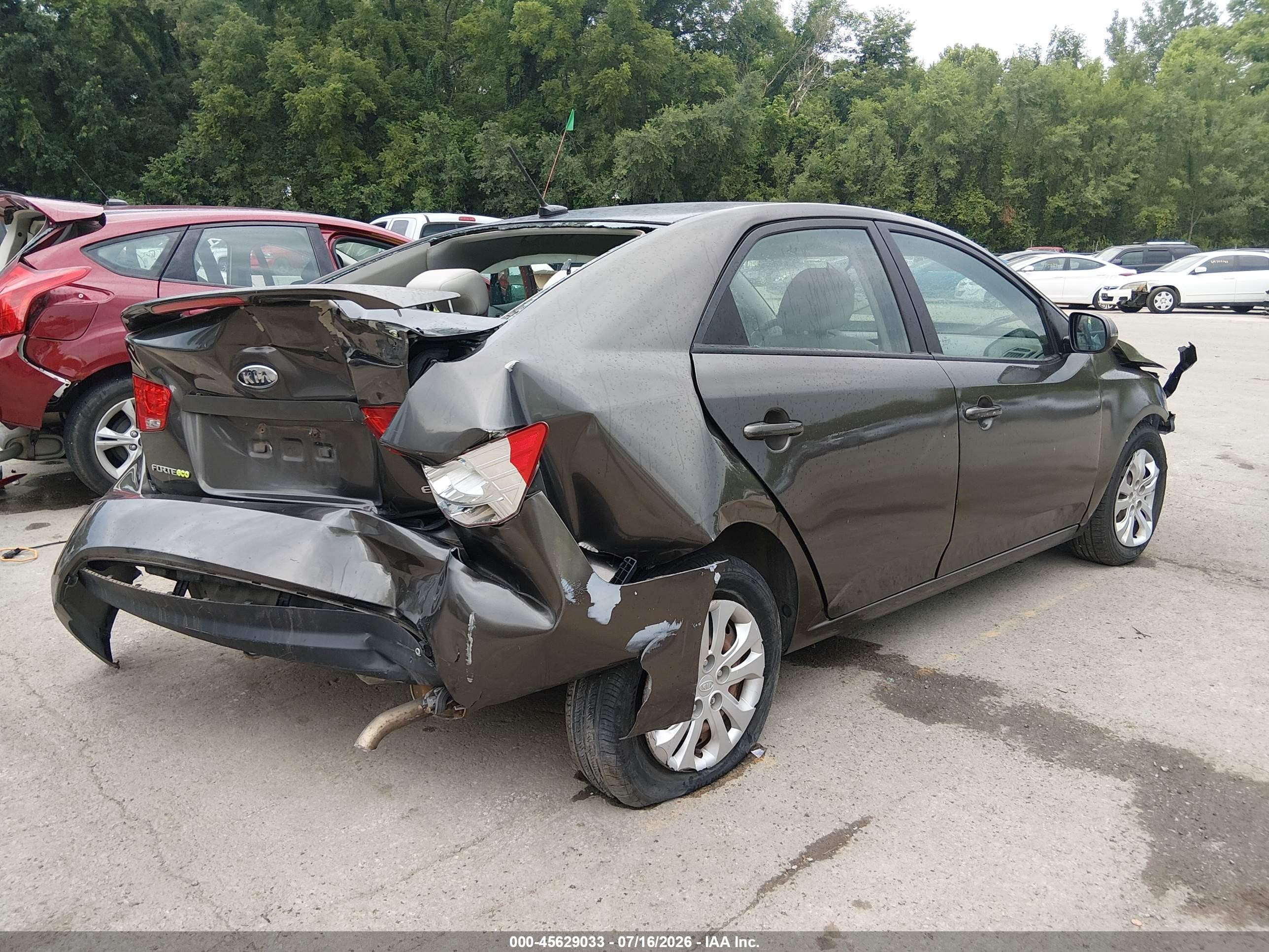 2012 Kia Forte Ex Коричневый vin: KNAFU4A23C5526245
