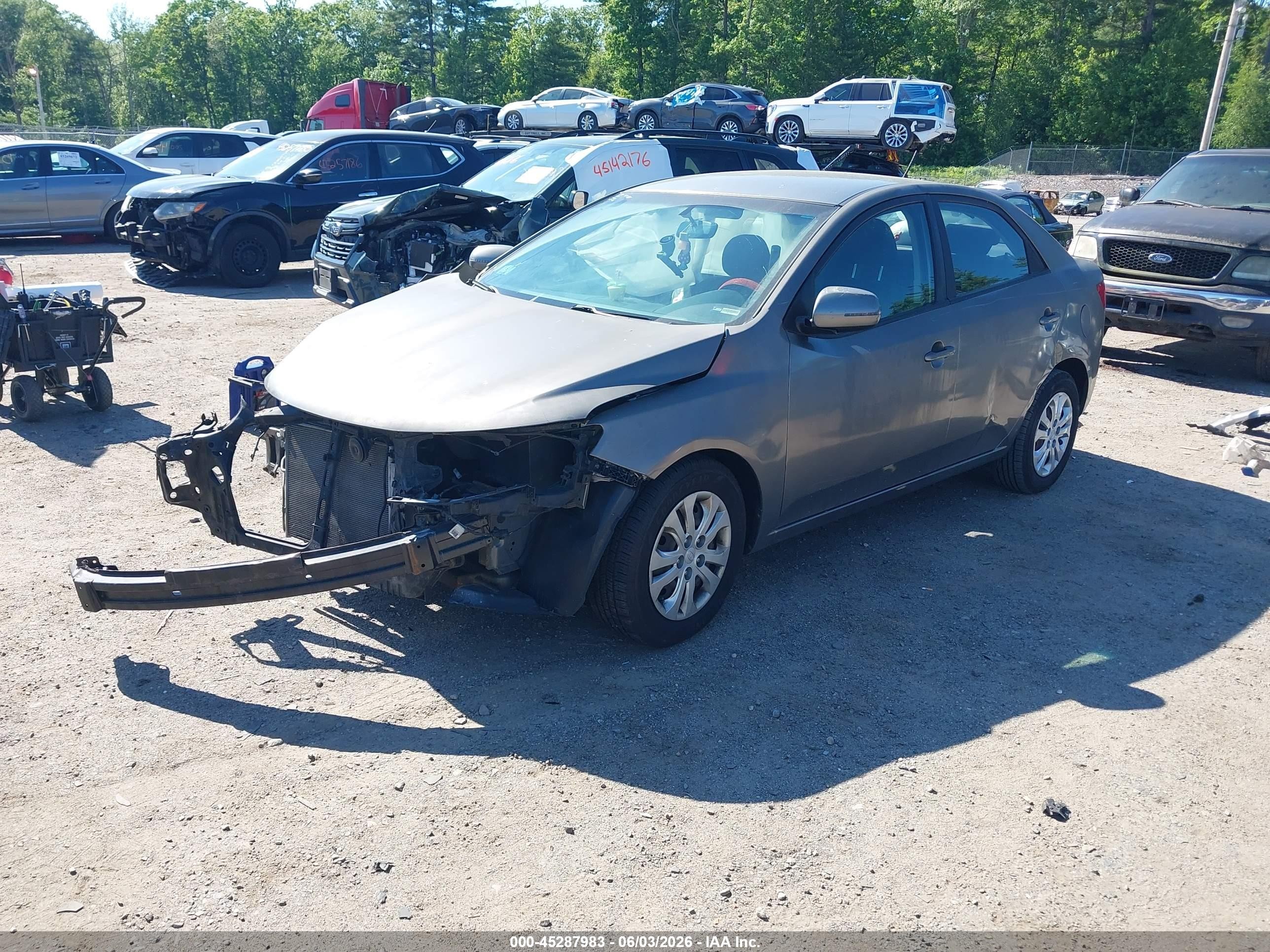 2012 Kia Forte Ex Серый vin: KNAFU4A23C5534054