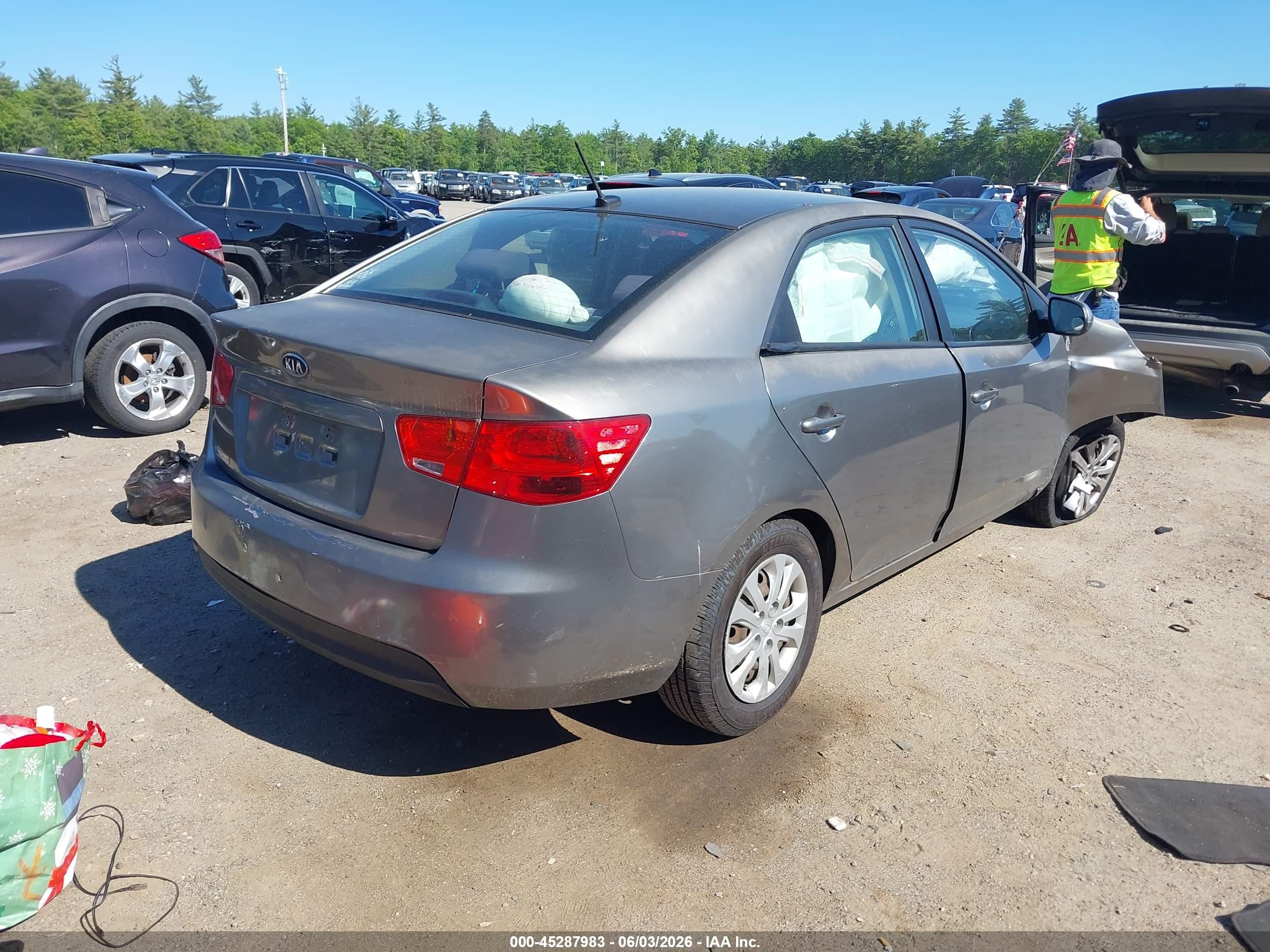 2012 Kia Forte Ex Серый vin: KNAFU4A23C5534054