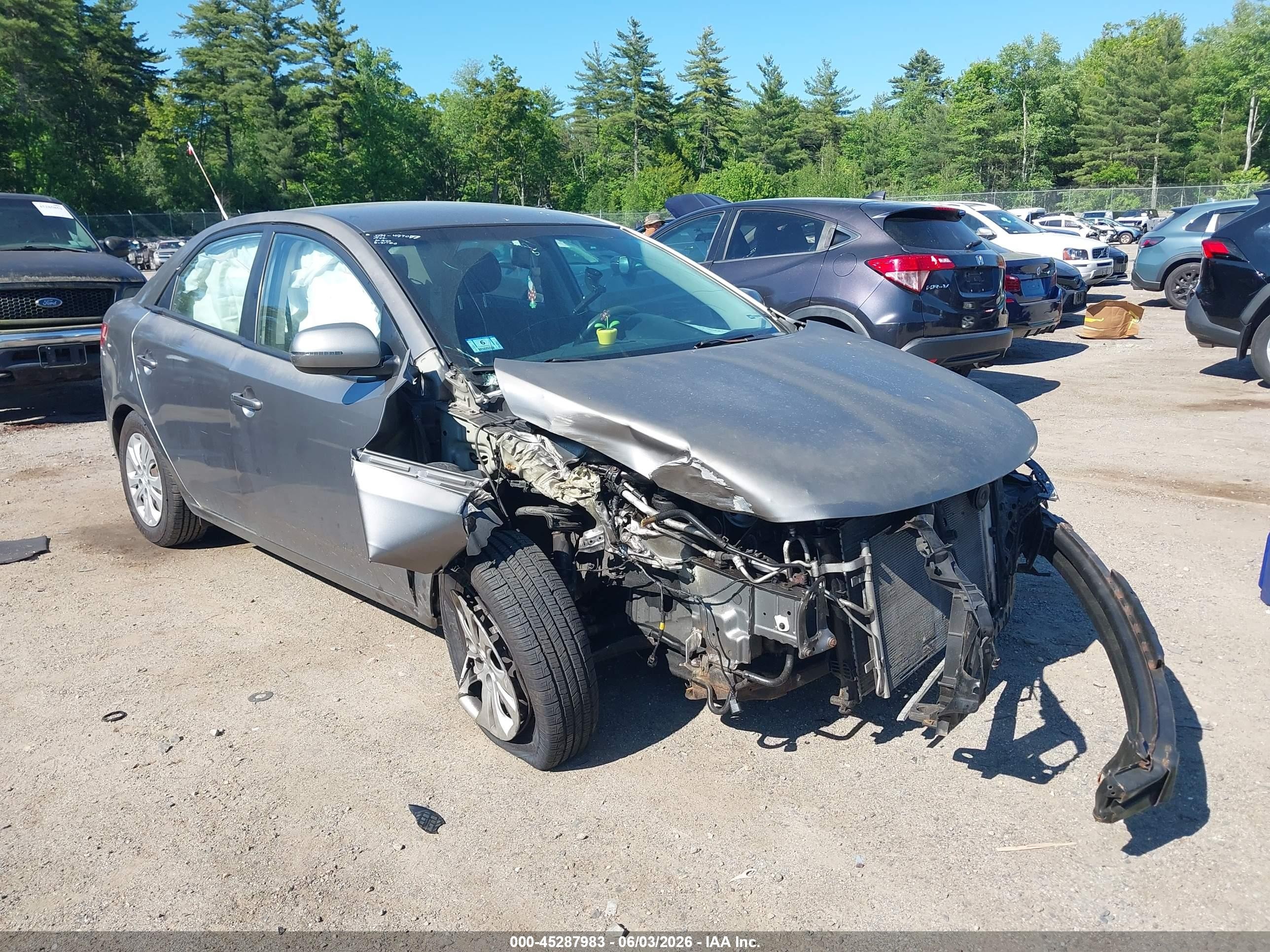 2012 Kia Forte Ex Серый vin: KNAFU4A23C5534054