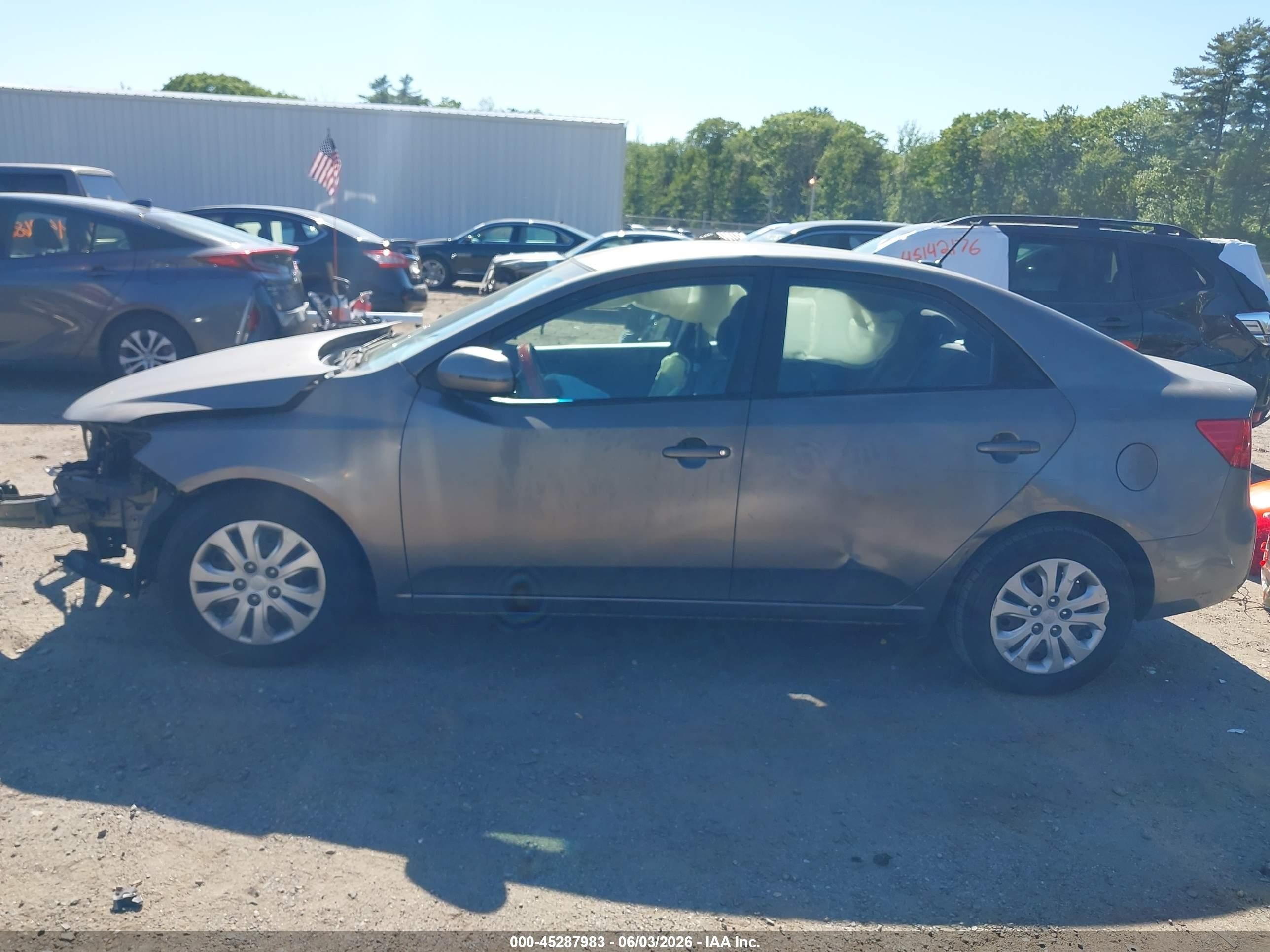 2012 Kia Forte Ex Серый vin: KNAFU4A23C5534054