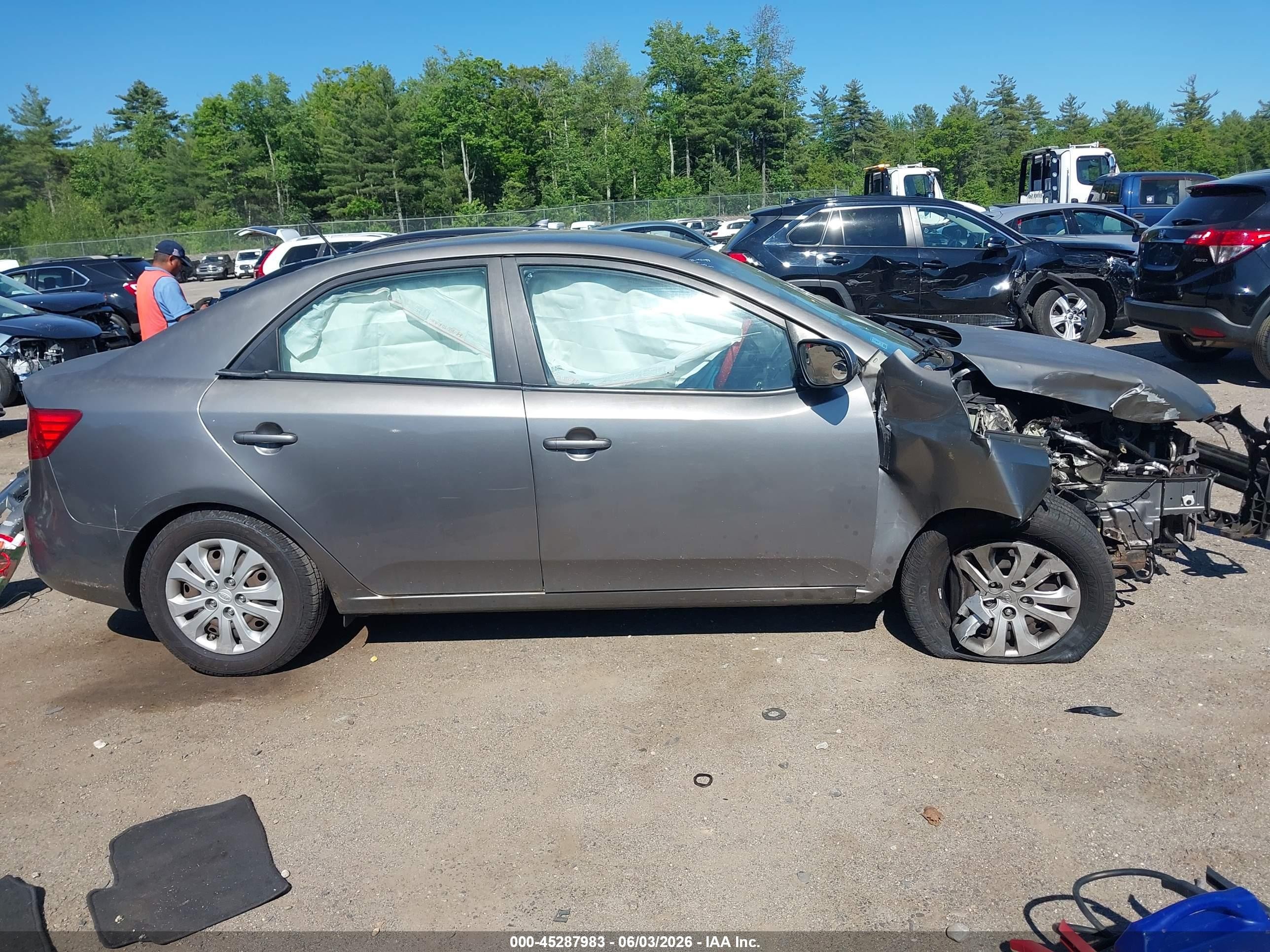 2012 Kia Forte Ex Серый vin: KNAFU4A23C5534054