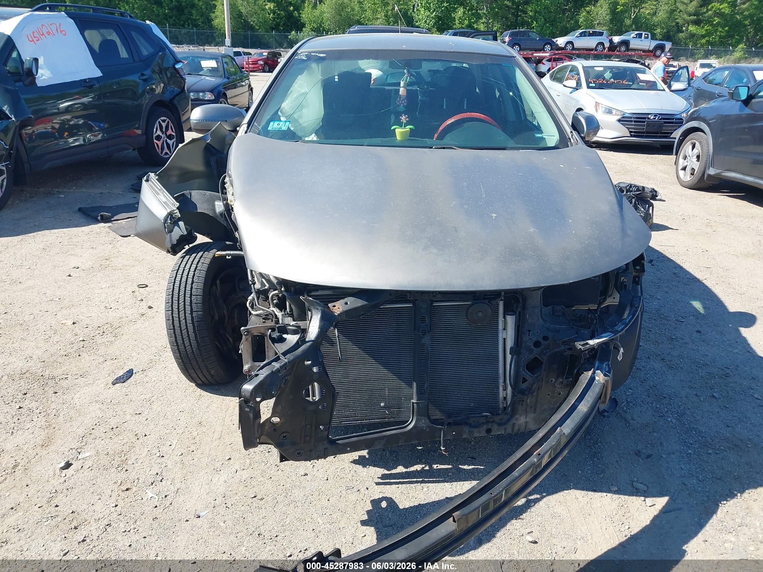 2012 Kia Forte Ex Серый vin: KNAFU4A23C5534054